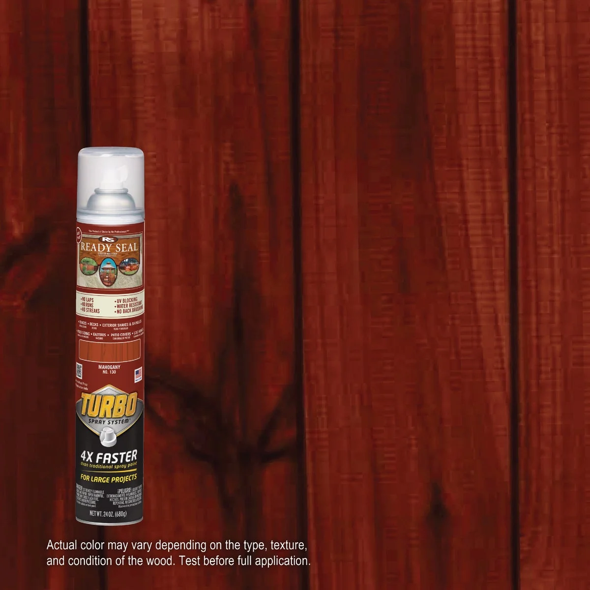 Verified Ready Seal Turbo Spray Exterior Wood Stain Mahogany 24 Oz. Functional