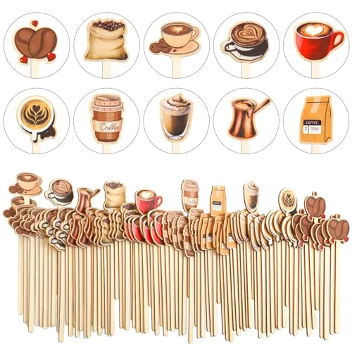 Exceptional 120 PCS Coffee Stirrers Stir Sticks Natural Wooden Stir Sticks Disposable Drink Stirrers for Stirring Hot Chocolate Milkshake Restaurant Home Office User-Friendly
