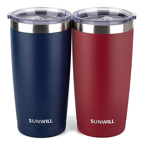 Fine Crafted Travel Coffee Mug with Lid 2 Count Elite