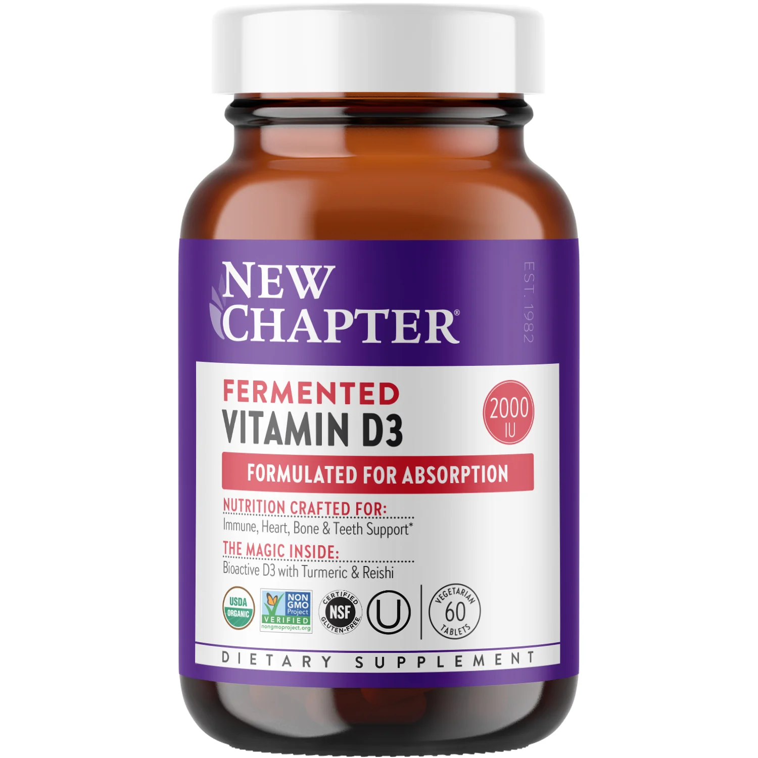 Versatile New Chapter Fermented Vitamin D3 2 000 IU for Immune Heart Bone Support Fashionable