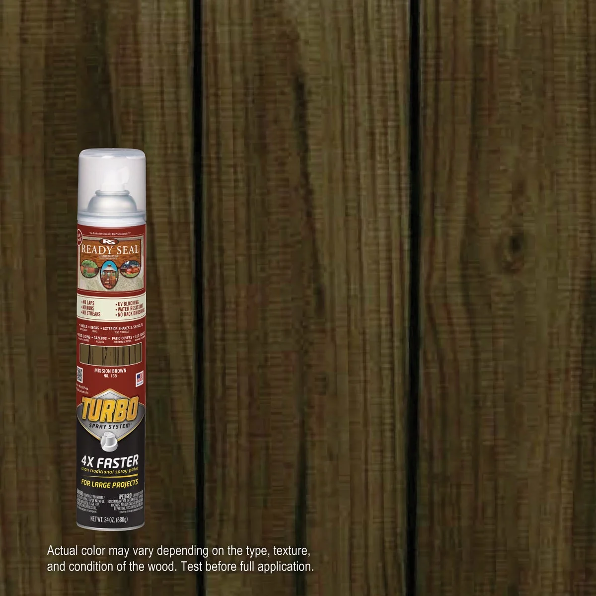 Reliable Ready Seal Turbo Spray Exterior Wood Stain Mission Brown 24 Oz. Proven