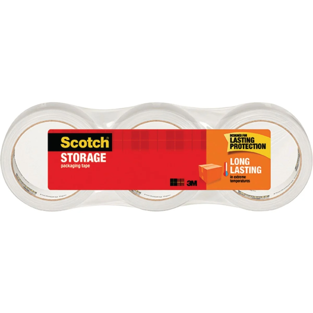 High-Grade Scotch 1.88 In. x 54.6 Yd. Long Lasting Storage Packaging Tape 3-Pack Proven