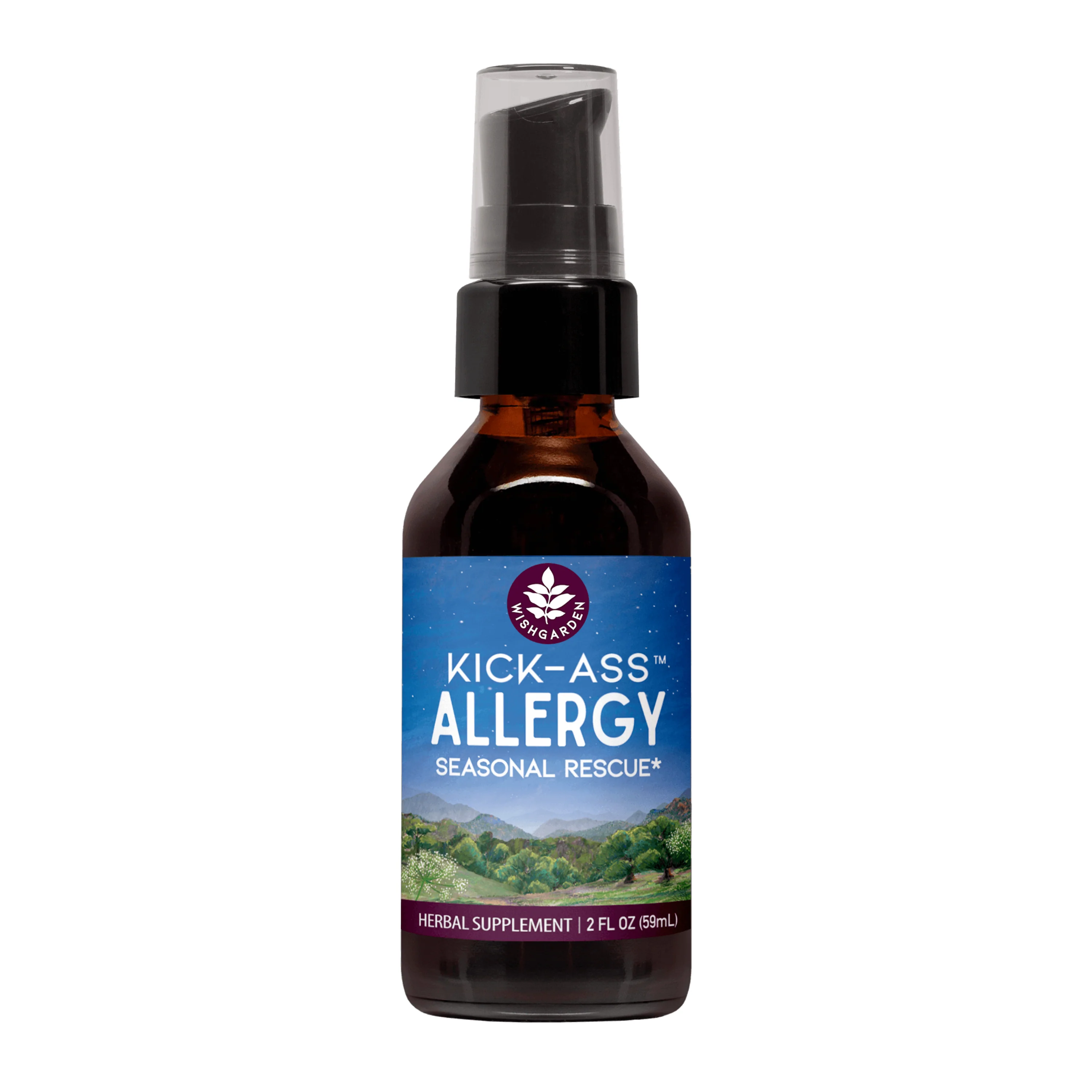 Sophisticated WishGarden Herbs Kick-Ass Allergy - Herbal Supplement Green