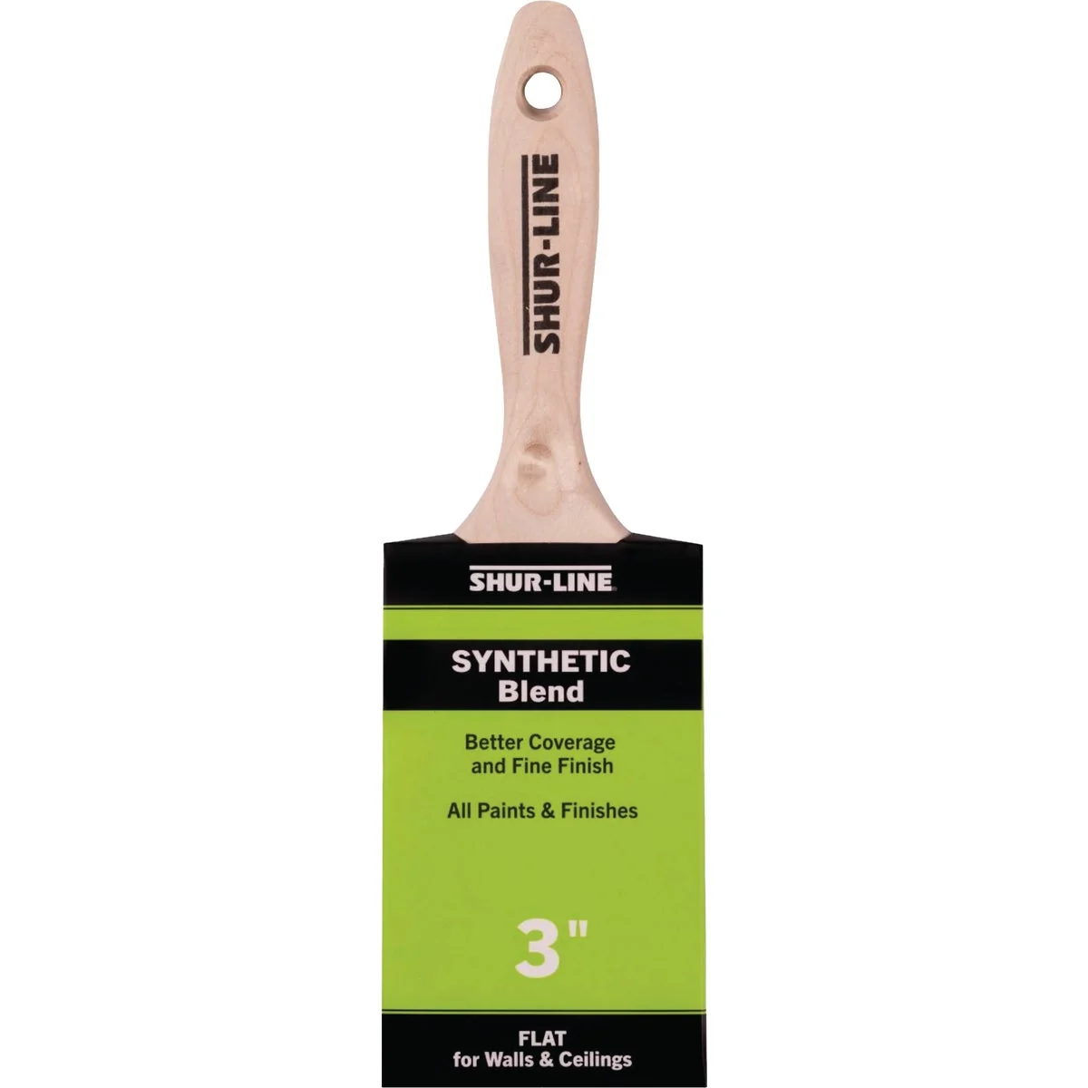 Optimized Shur-Line Better 3 In. Flat Paint Brush Green