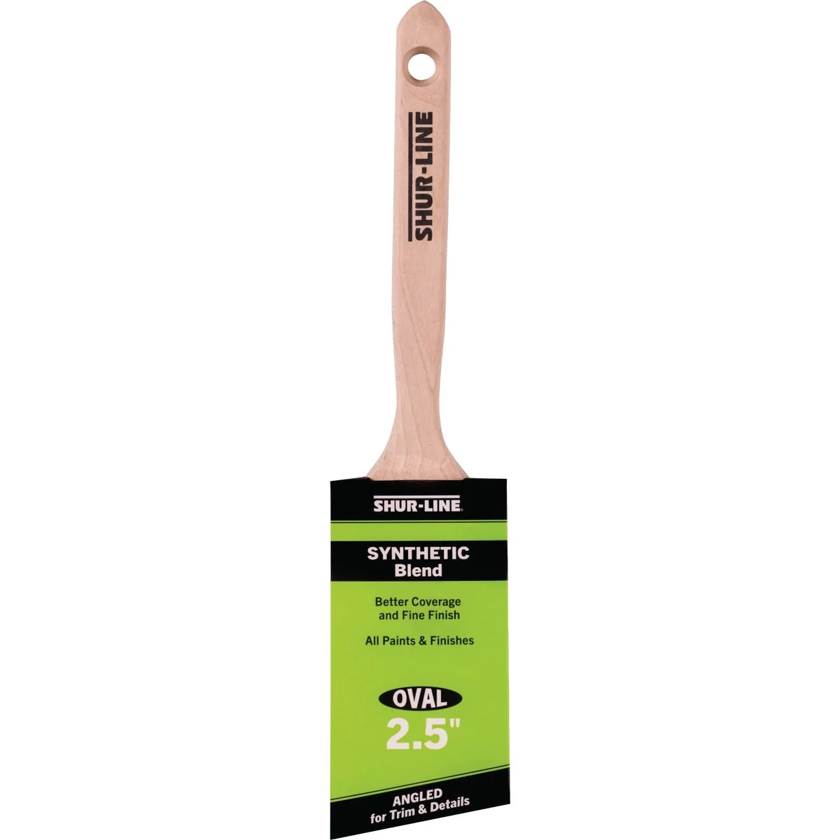 World-Class Shur-Line Better 2 1 2 In. Oval Paint Brush Flexible
