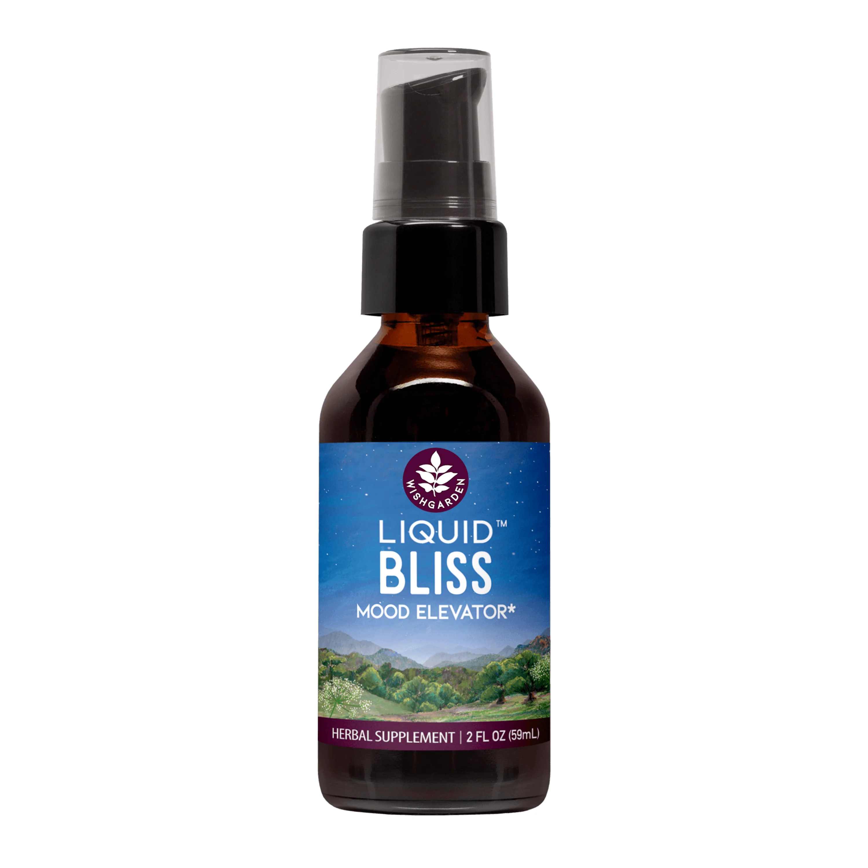 Green WishGarden Herbs Liquid Bliss Peace - Herbal Supplement Reliable
