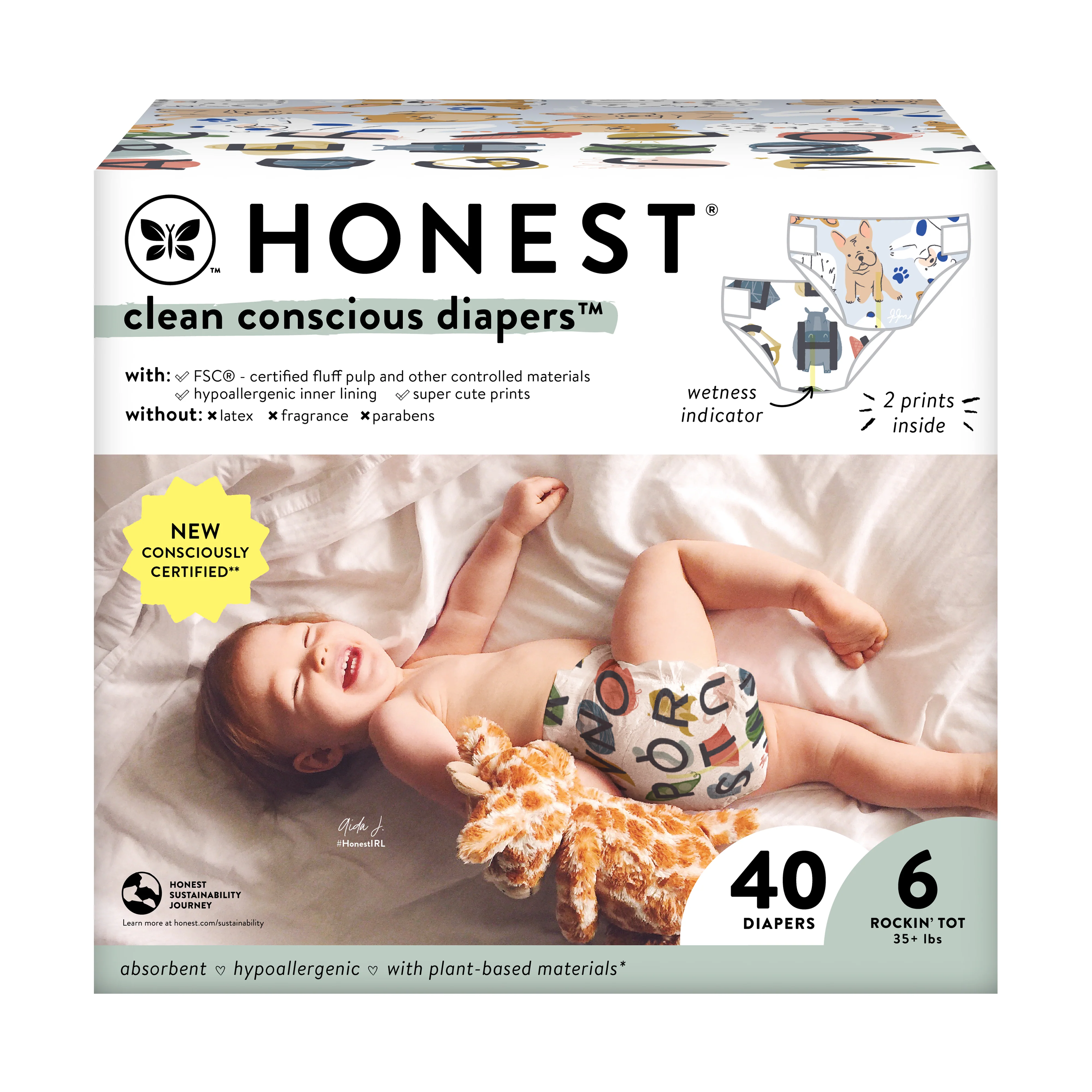 Versatile The Honest Company Clean Conscious™ Disposable Diapers Box Carefully Designed