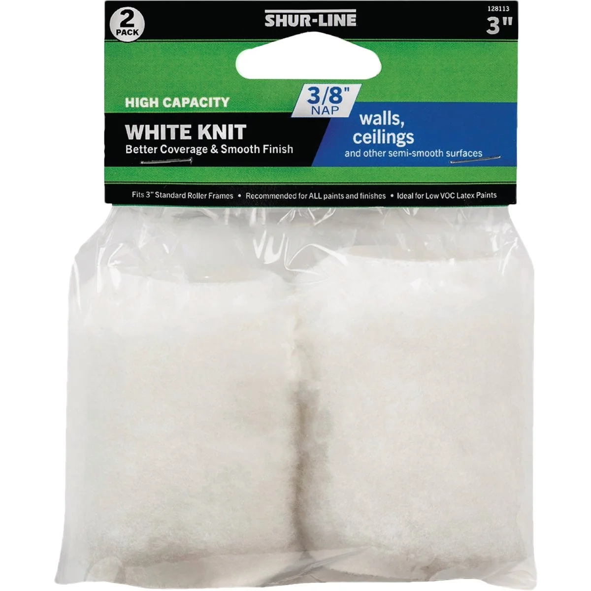 Next-Generation Shur-Line 3 In. x 3 8 In. Knit Fabric Roller Cover 2-Pack Fast