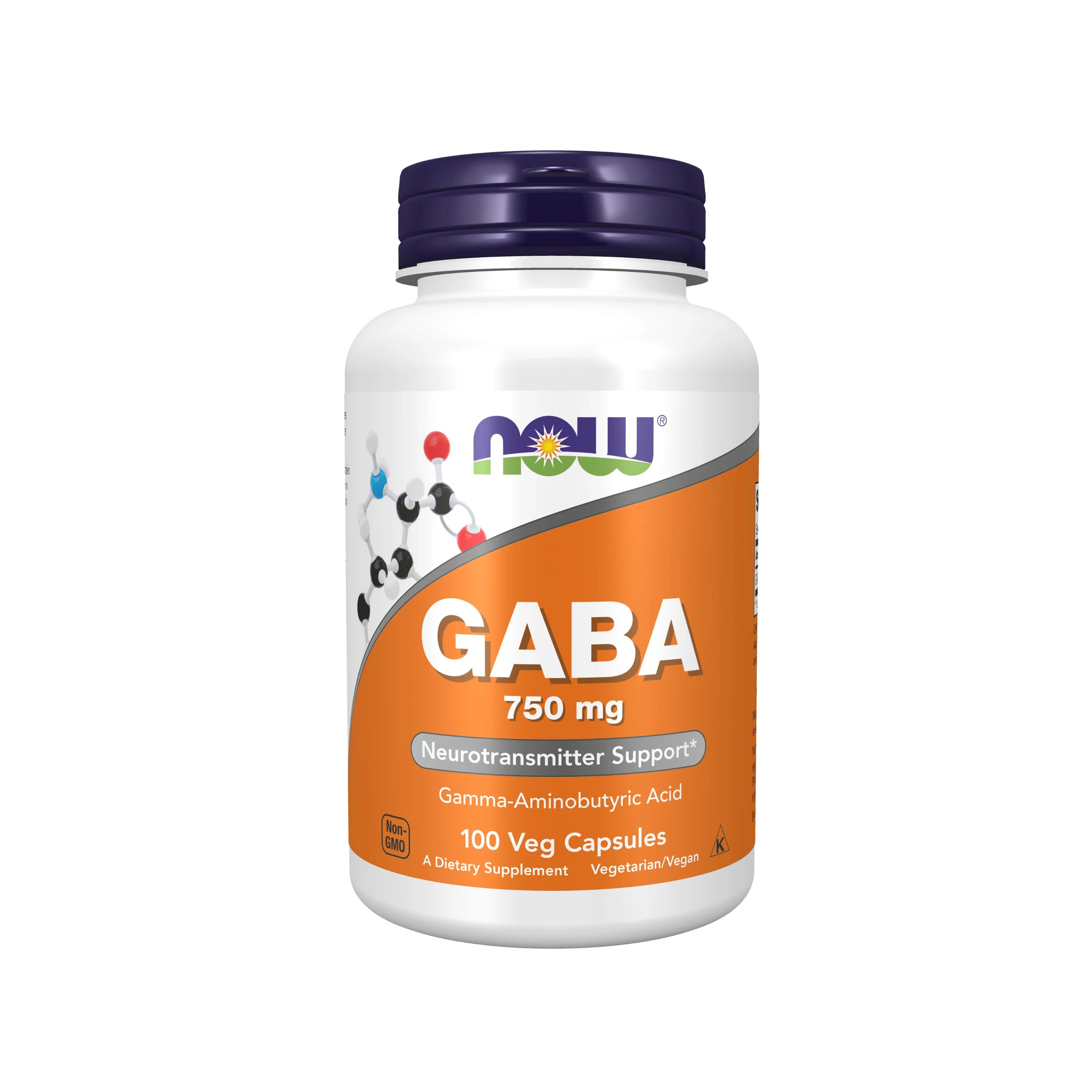 Exclusive NOW Foods GABA 750mg - For Neurotransmitter Support Versatile