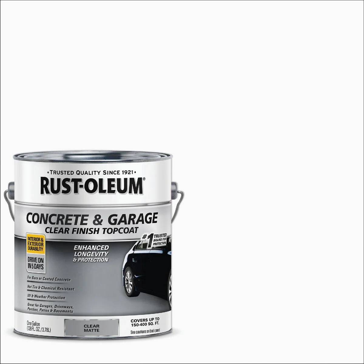 Superior Rust-Oleum 1 Gal. Concrete and Garage Matte Clear Finish Floor Topcoat Certified