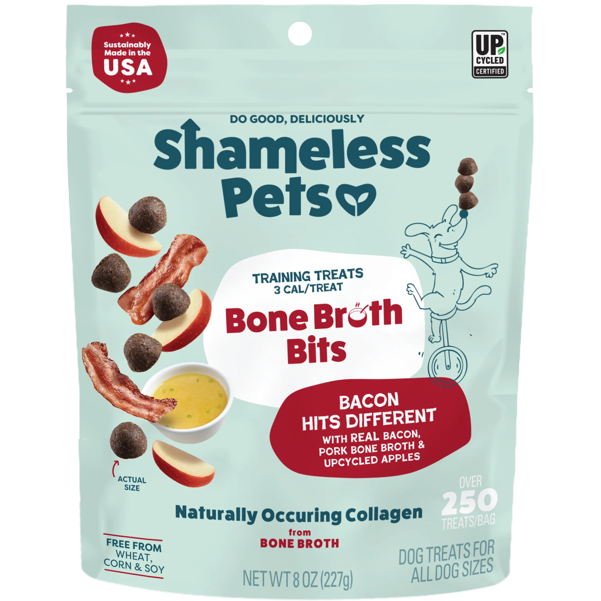 Efficient Shameless Pets Bacon Hits Different Bone Broth Training Treats Fast