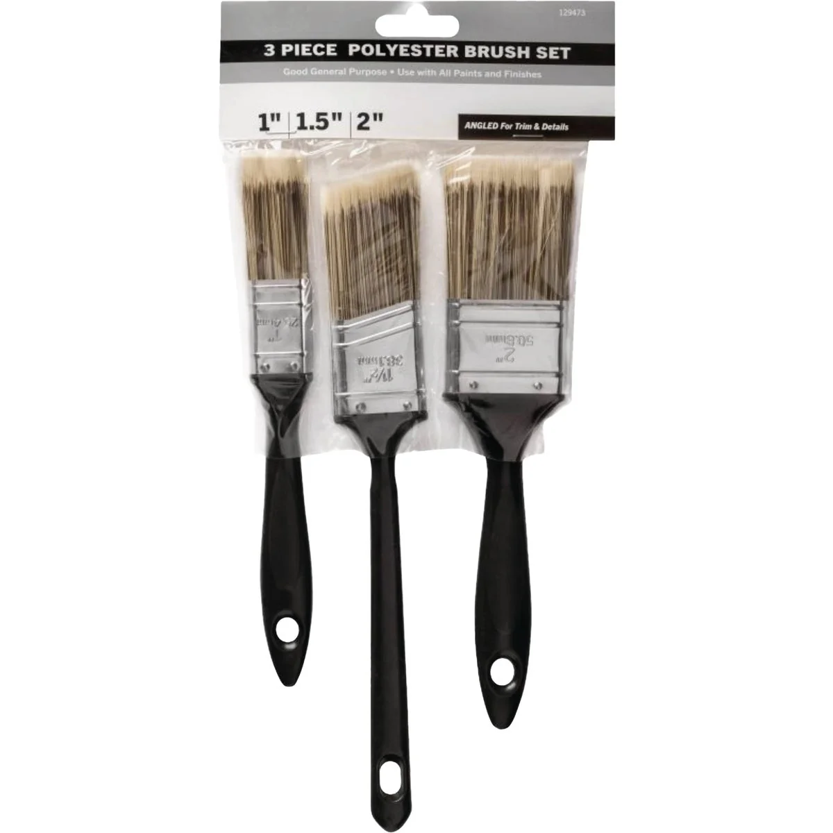 Advanced Shur-Line Good Poly Paint Brushes 3-Pack Smooth