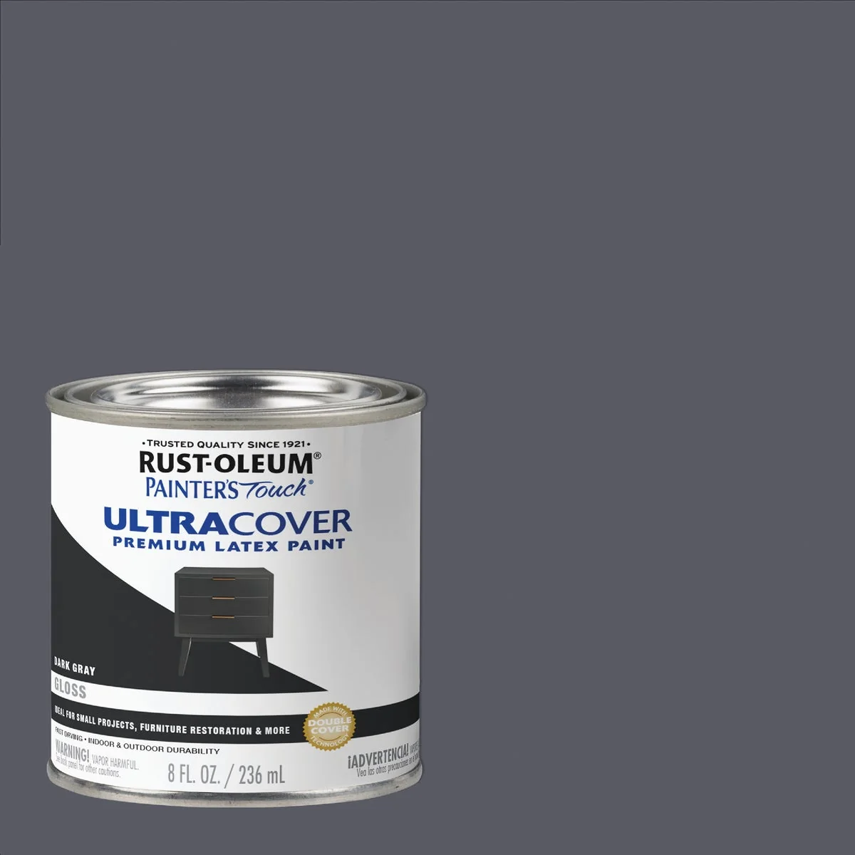 Fashionable Rust-Oleum Painter's Touch 2X Ultra Cover Premium Latex Paint Dark Gray 1 2 Pt. Crafted