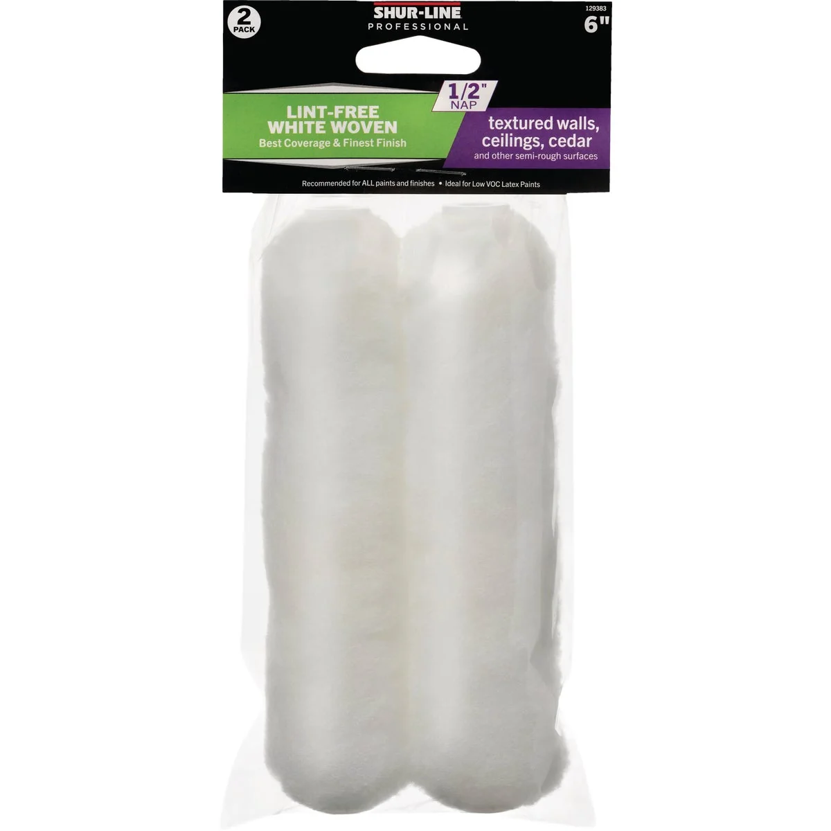 World-Class Shur-Line 6 In. x 1 2 In. Woven Roller Cover 2-Pack Relaxed