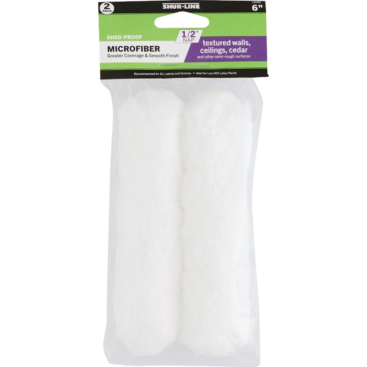 Sustainable Shur-Line 6-1 2 In. x 1 2 In. Microfiber Roller Cover 2-Pack Refined