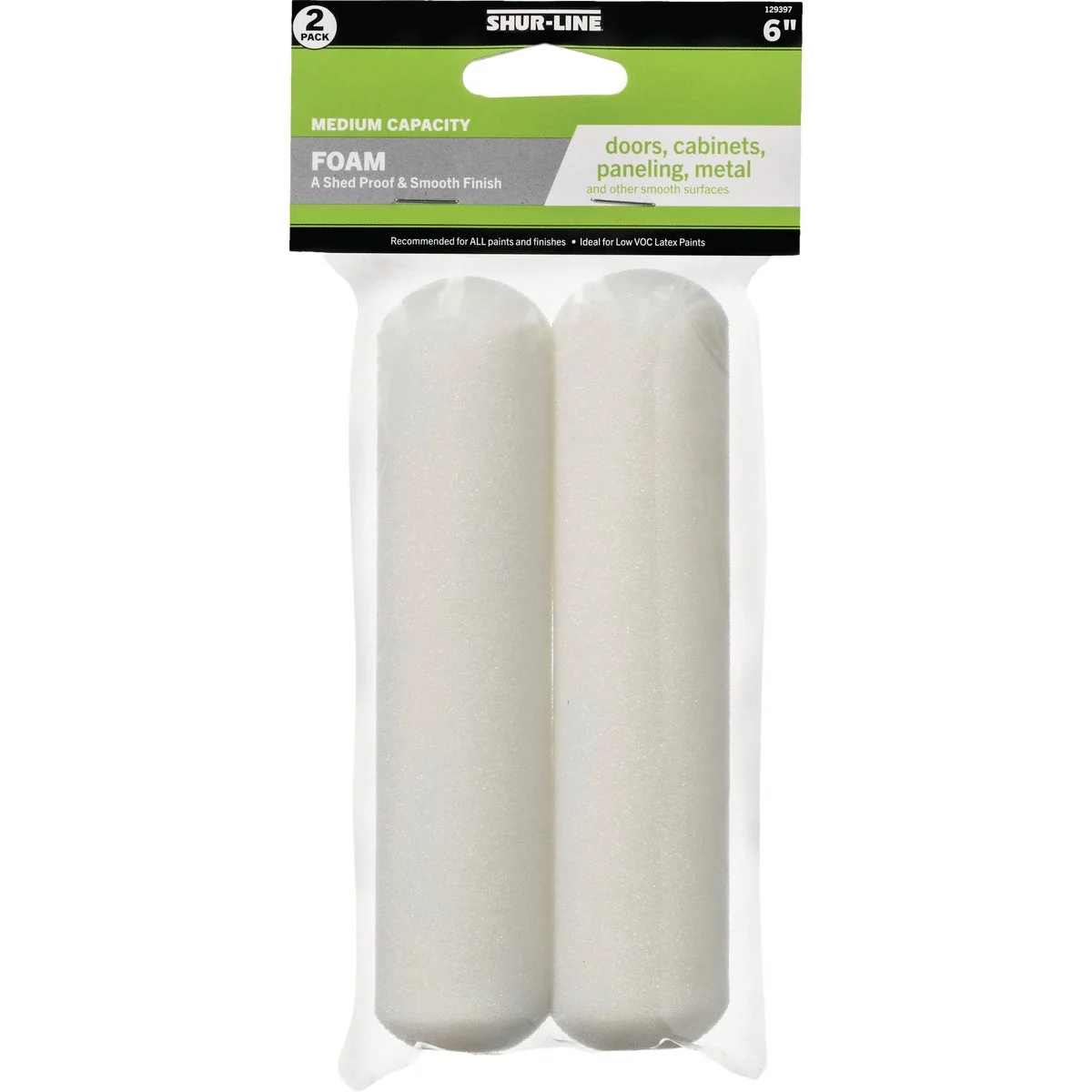 Environmentally Friendly Shur-Line 6-1 2 In. x In. Foam Roller Cover 2-Pack Enhanced