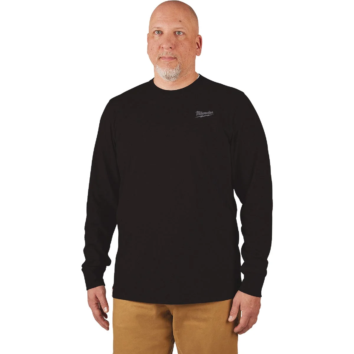 Smooth Milwaukee 2XL Black Long Sleeve Unisex Hybrid Work Shirt Elegant