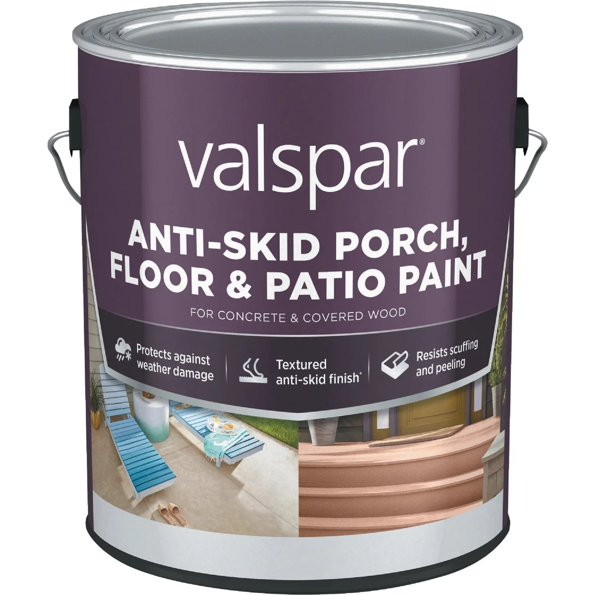 Proven Valspar Anti-Skid Flat Latex Porch Floor Patio Paint Base 4 1 Gal. Premium