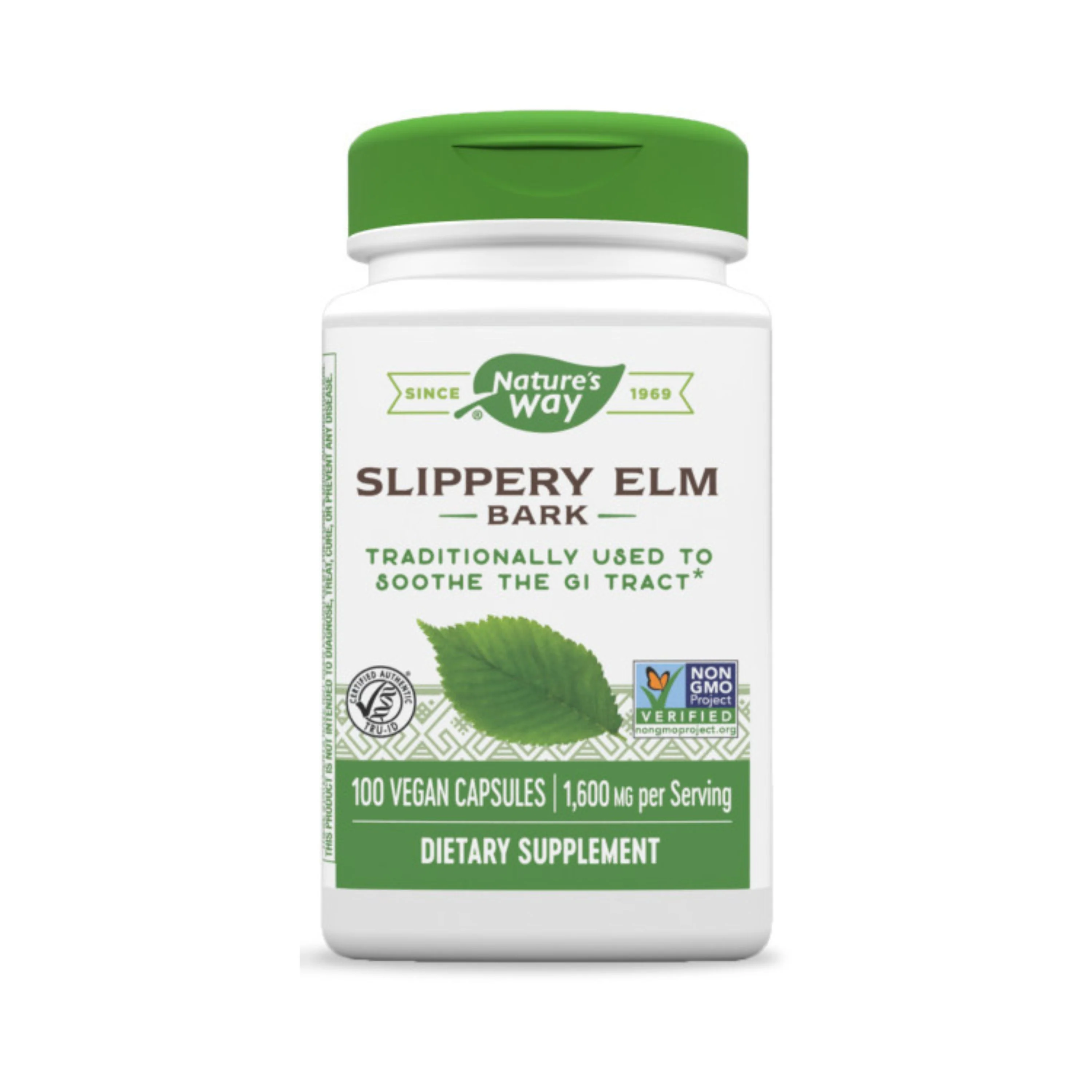 Clean Nature's Way Slippery Elm Bark - To Soothe the GI Tract Efficient