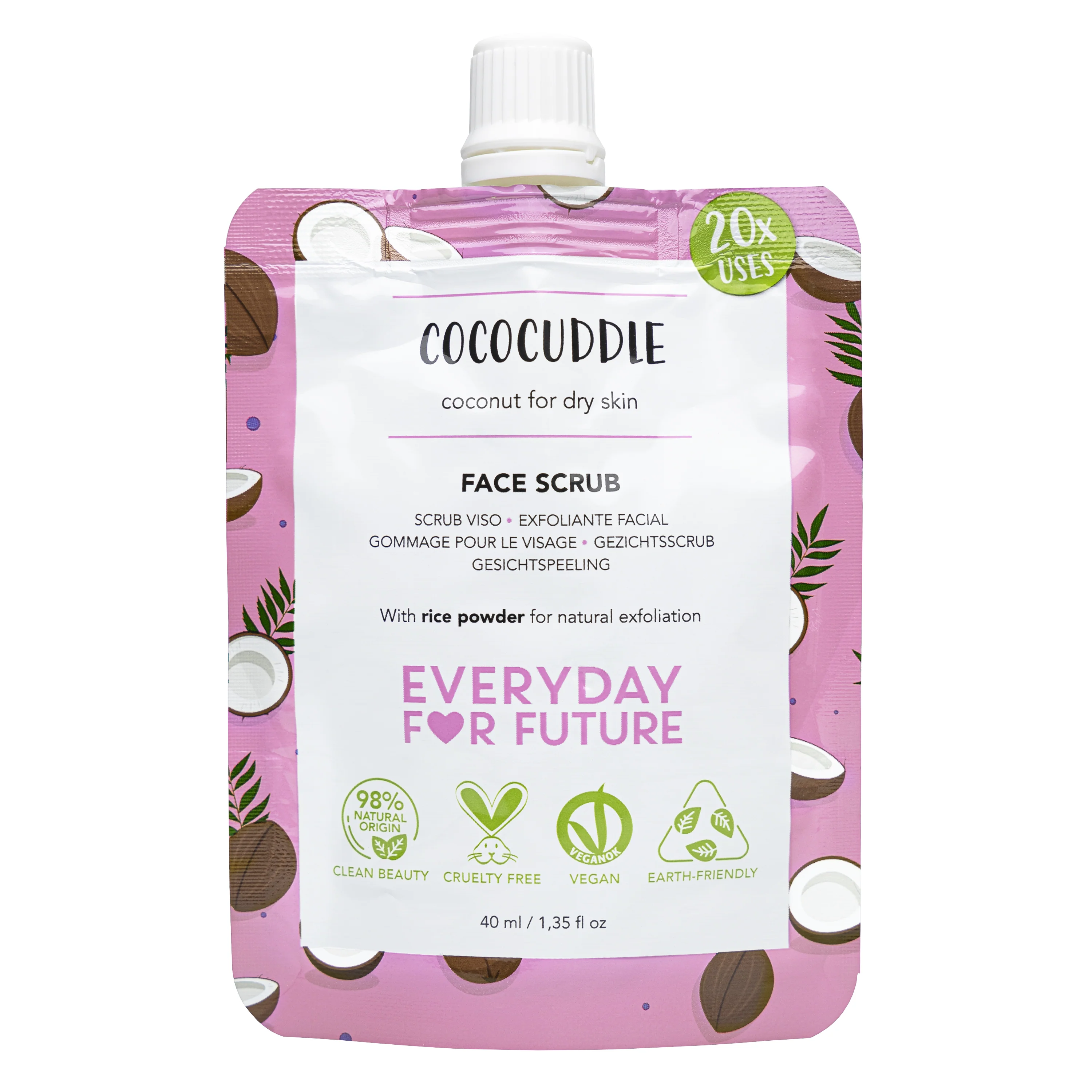 Sophisticated Everyday For Future Moisturizing Coconut Face Scrub Genuine