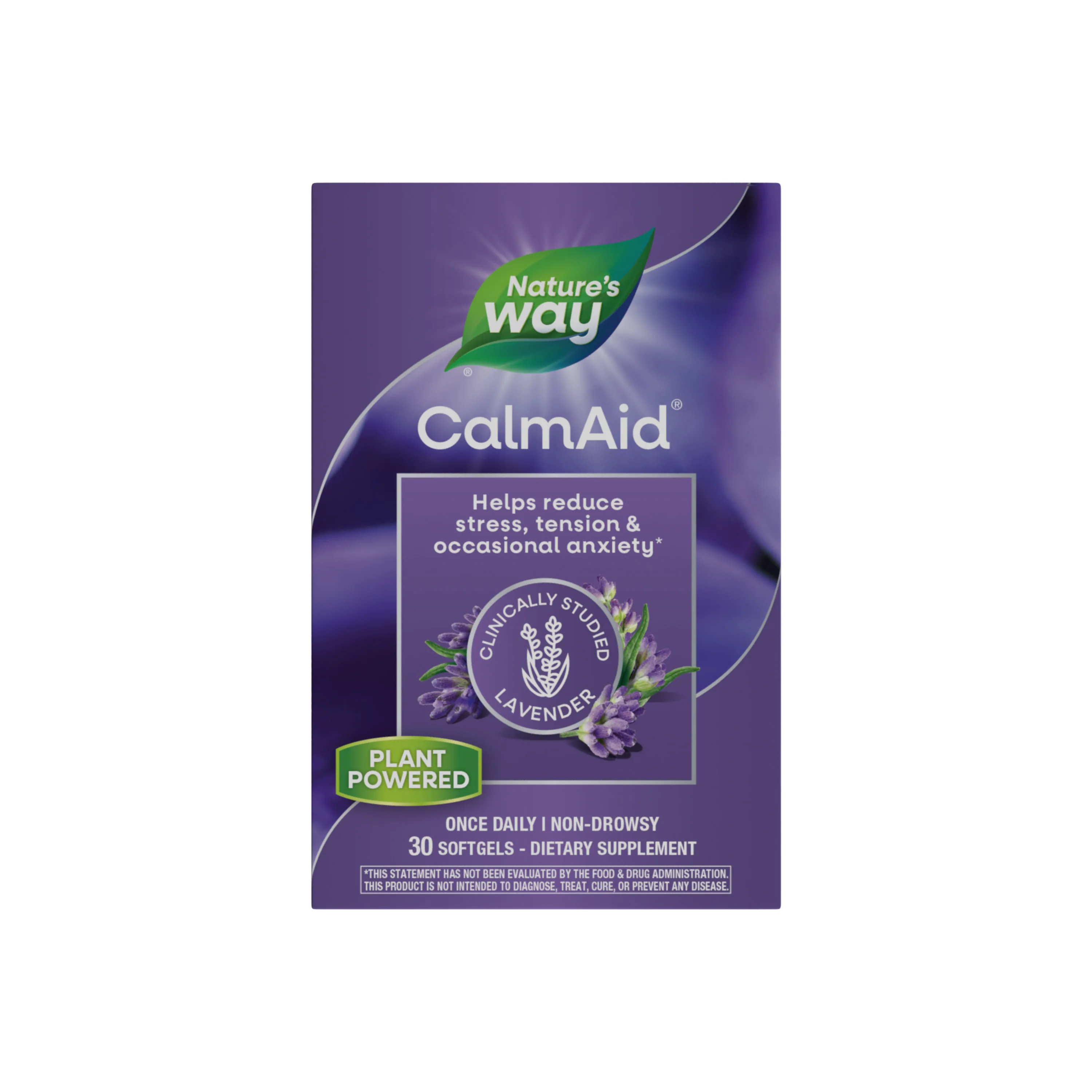 Pure Nature's Way CalmAid® - To Reduce Stress Tension Occasional Anxiety Smart