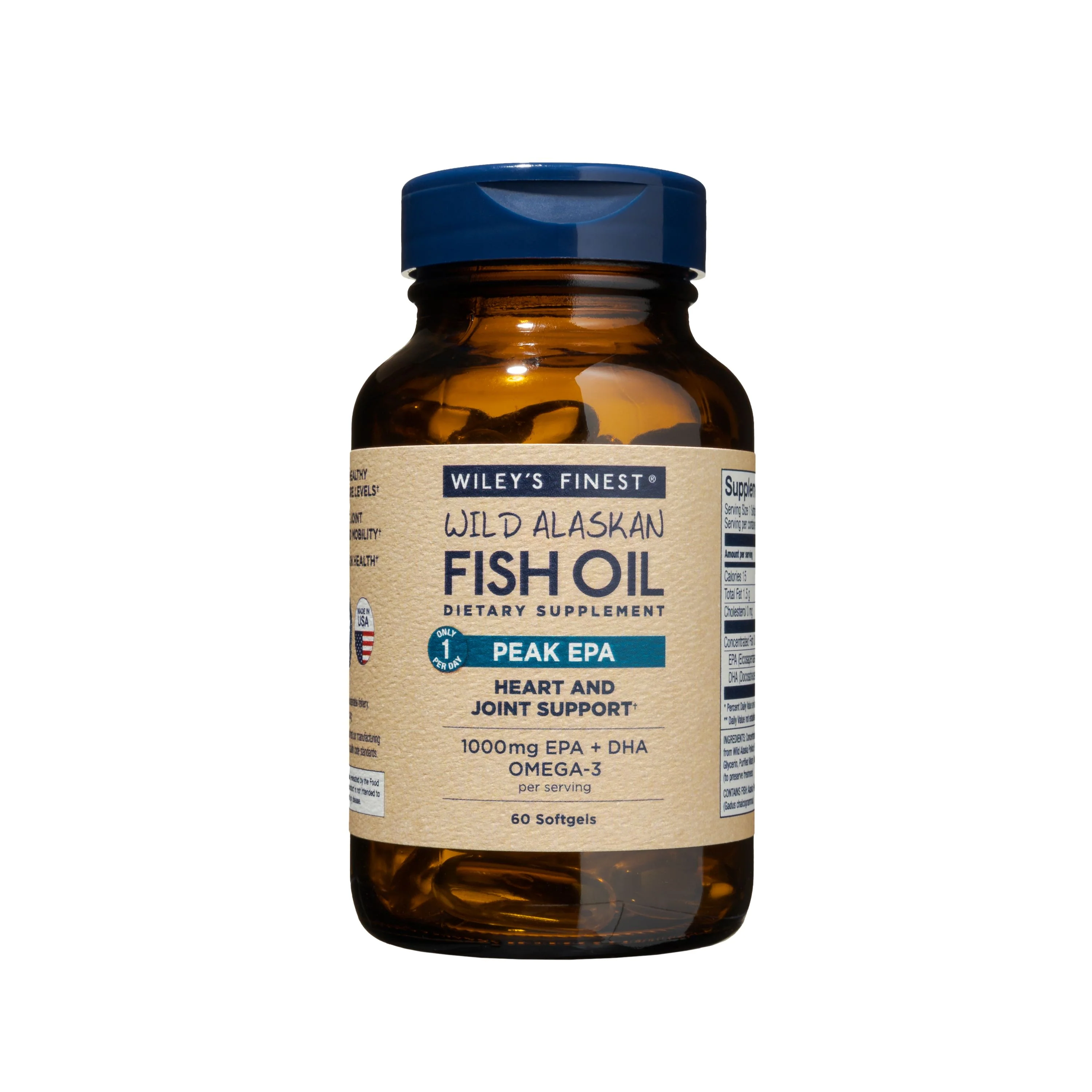 Original Design Wiley's Finest Wild Alaskan Fish Oil - Peak EPA Premium