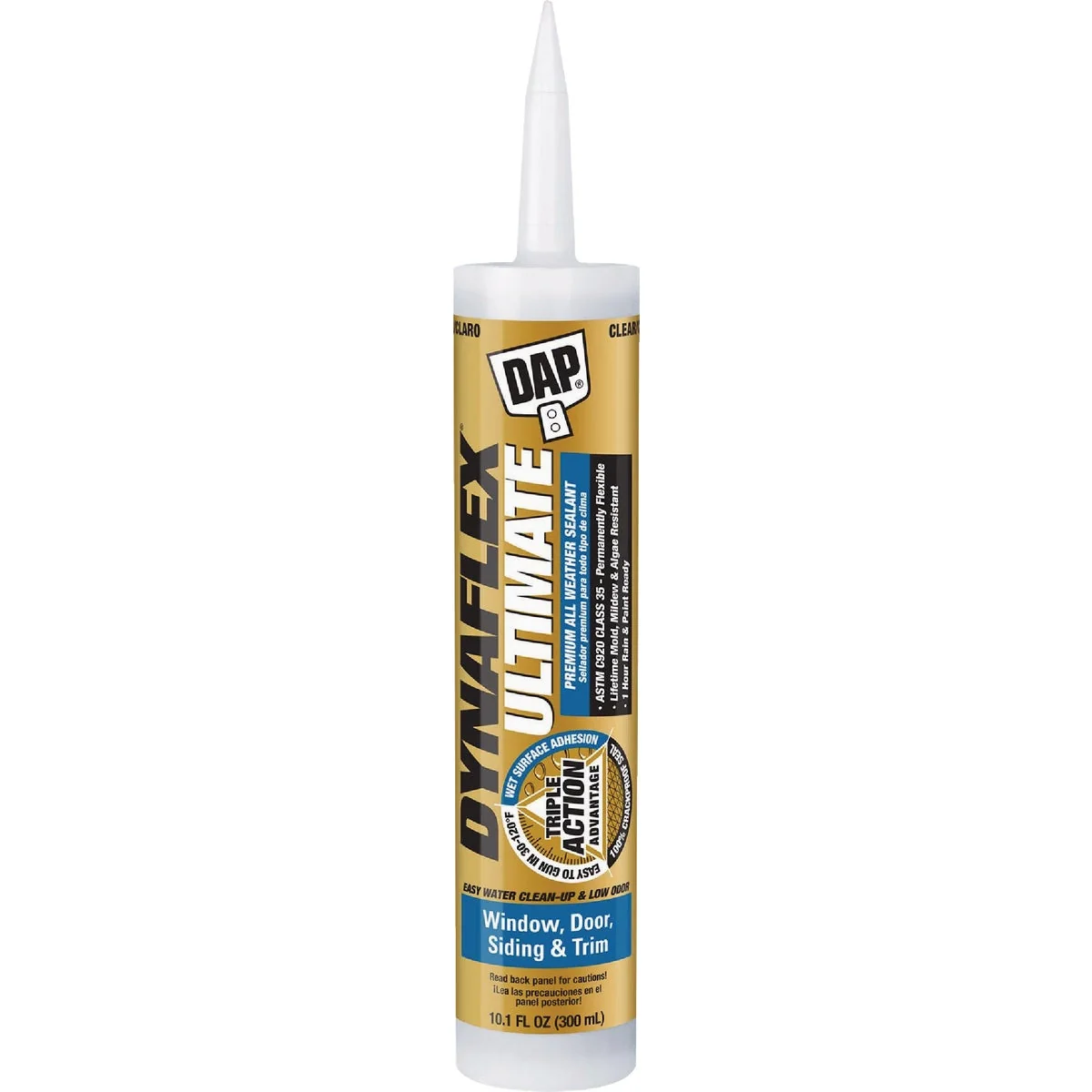 Optimized DAP DYNAFLEX 10.1 Oz. Premium All-Weather Sealant Clear Flexible