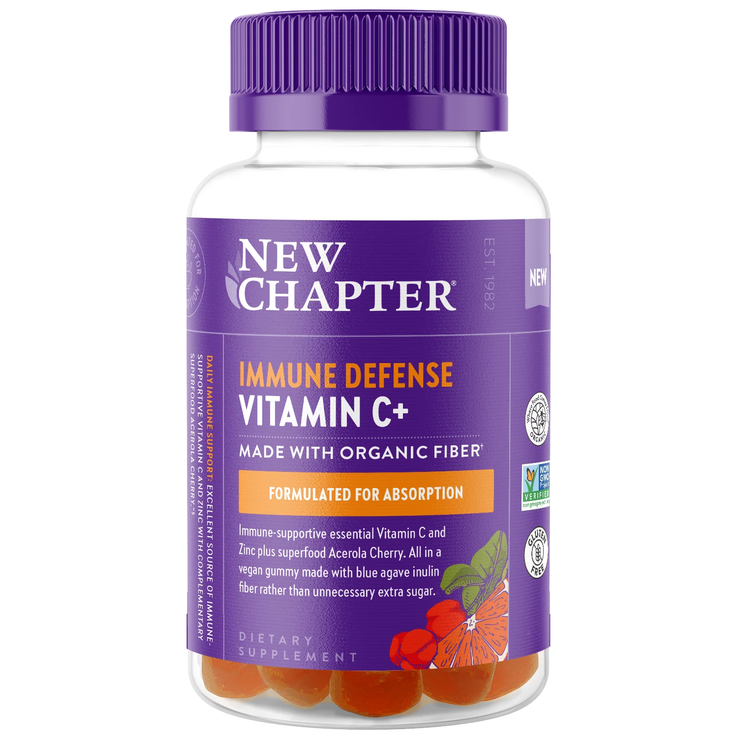 Minimalist New Chapter Immune Defense Vitamin C Gummies Recyclable
