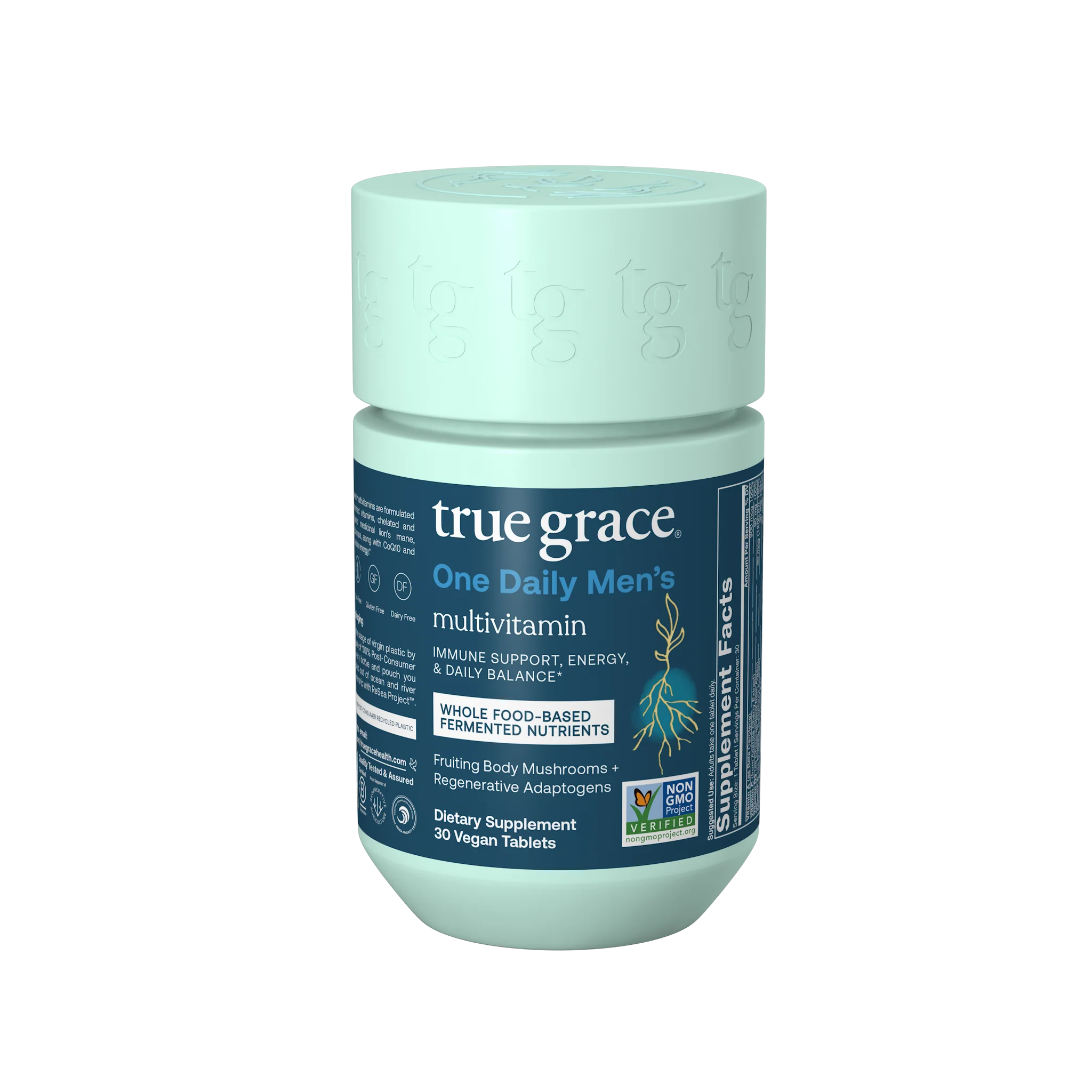 Recyclable True Grace One Daily Men's Multivitamin Tablets - Daily Balance Excellent