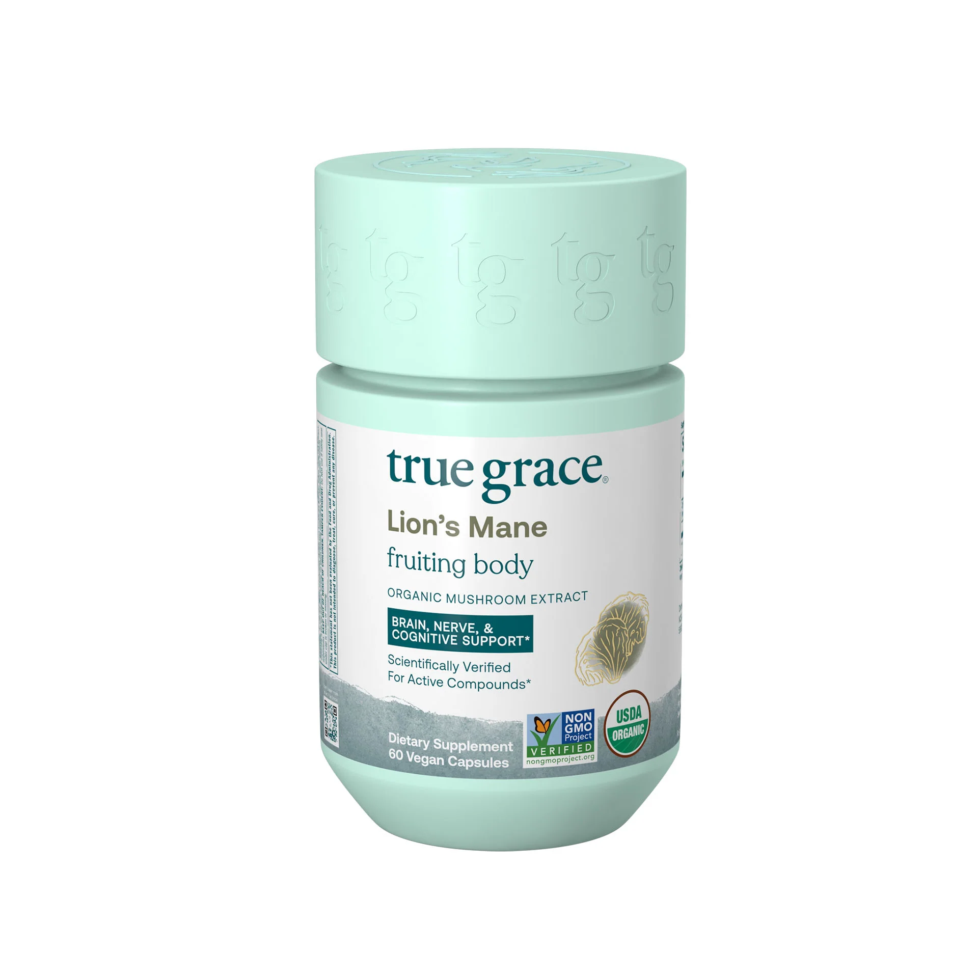 Reliable True Grace Lion's Mane Capsules - Brain Nerve Cognitive Support Fashionable