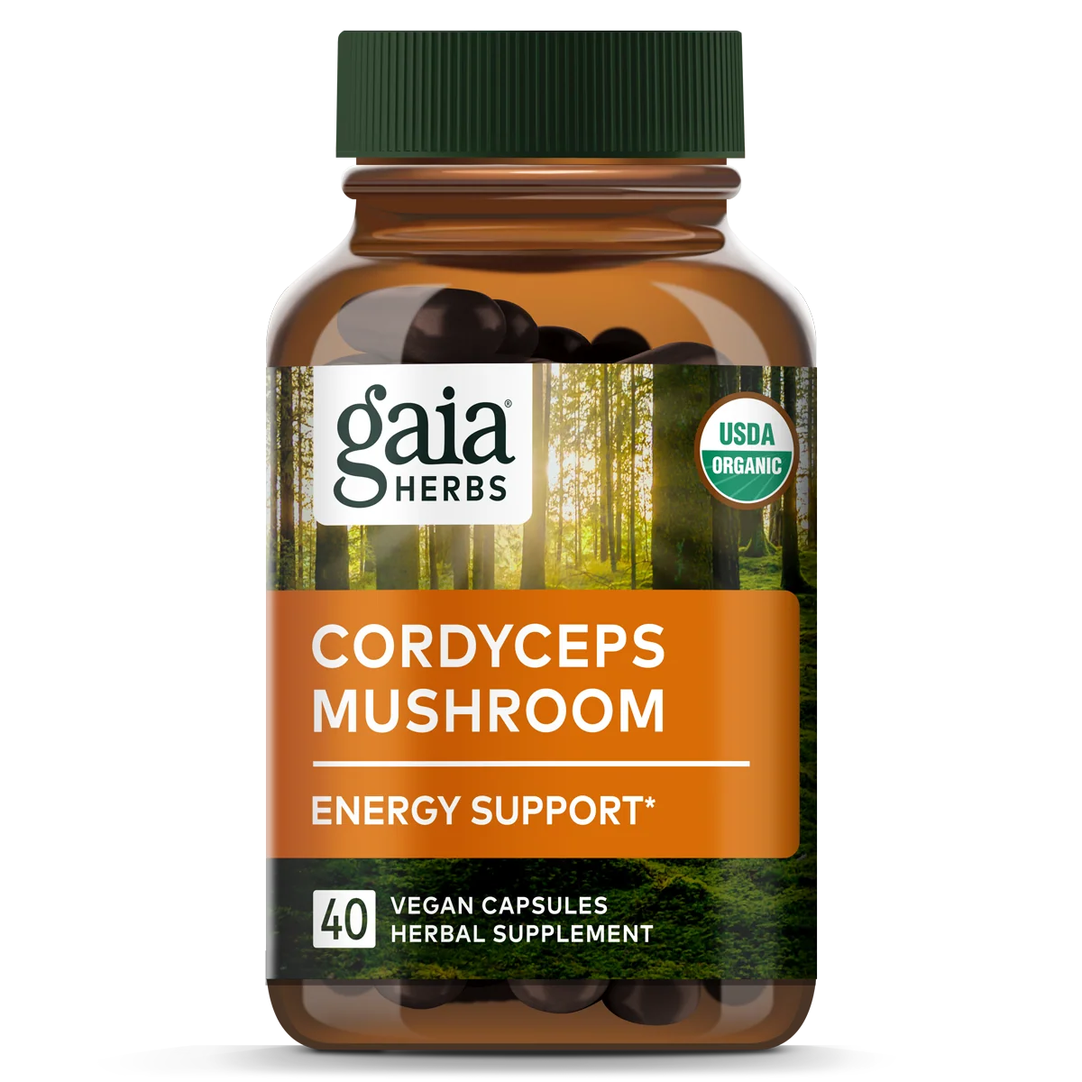 Smooth Gaia Herbs Cordyceps Mushroom - For Energy Support Easy-to-Use
