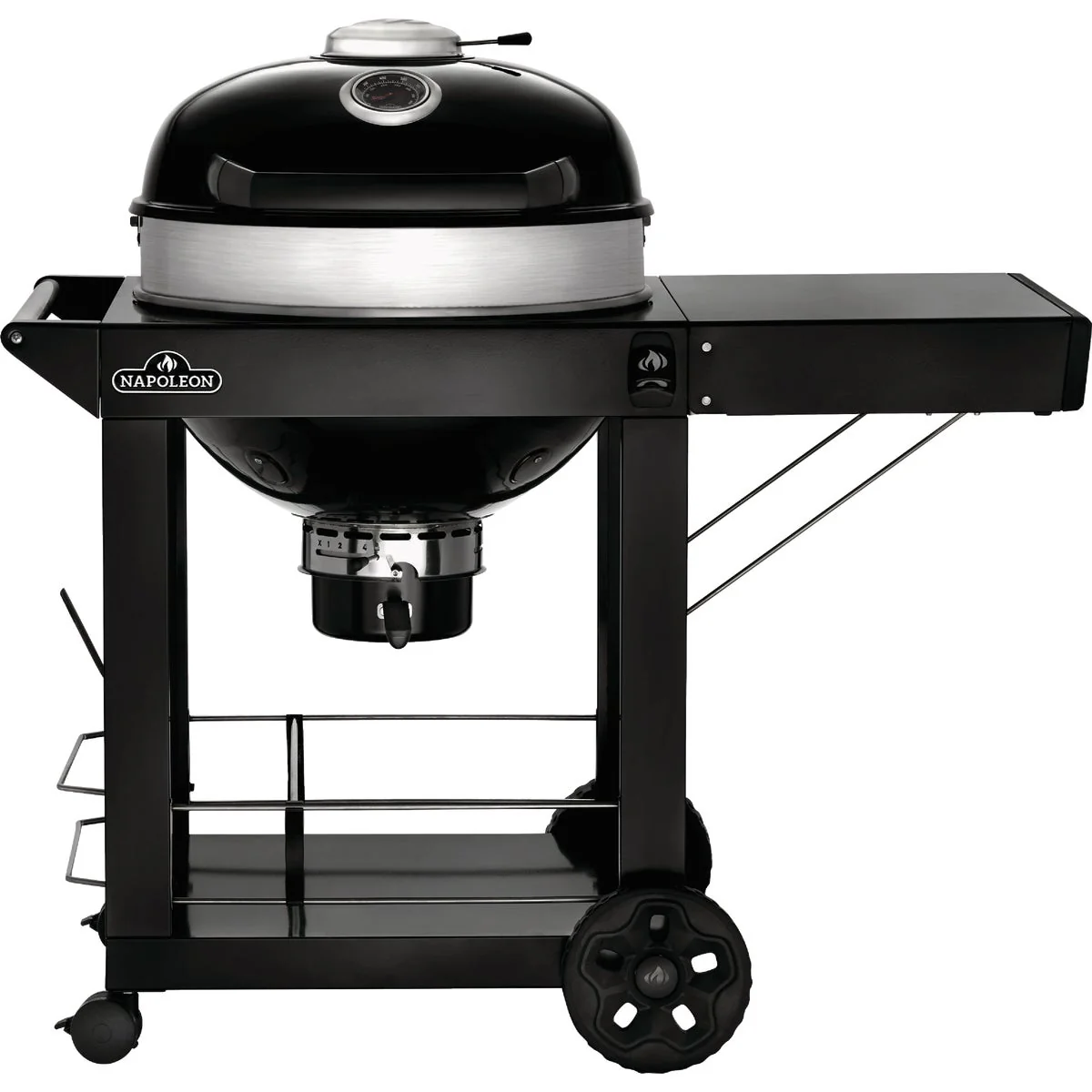 Premium Material Napoleon PRO22 Charcoal Kettle Grill Black with Cart Carefully Designed