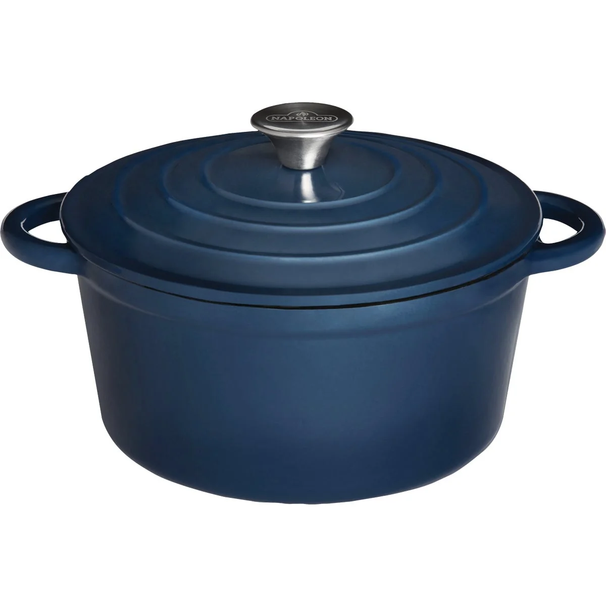 Smooth Napoleon Cast Iron Round Casserole Dish Recyclable