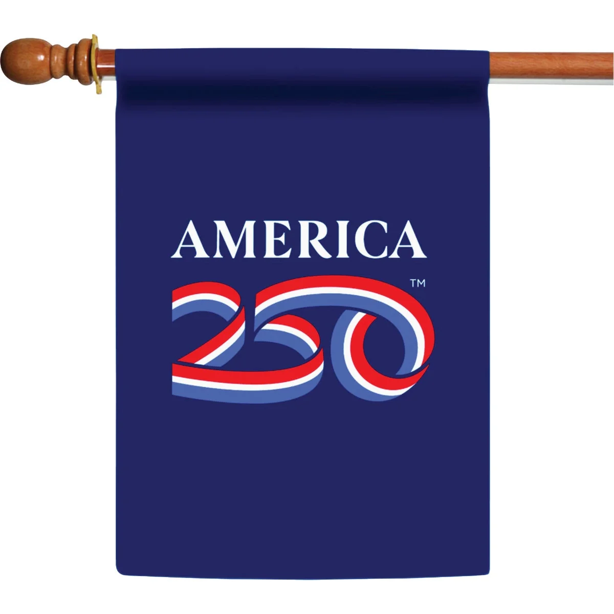 Clean Valley Forge 28 In. x 40 In. Polyester America 250 House Flag Soft