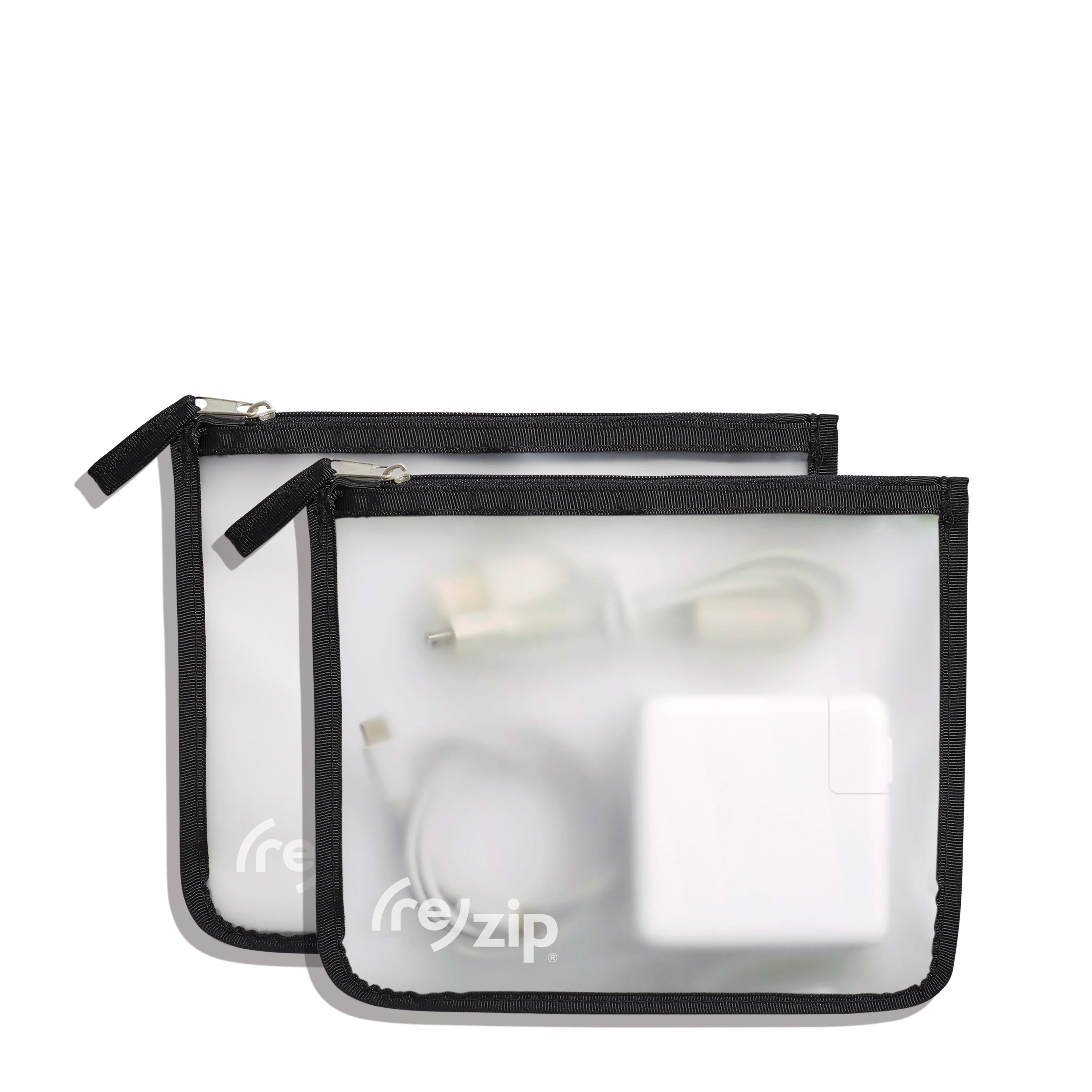 Fine re zip Travel Organizer Zipper Bags - Medium Elegant