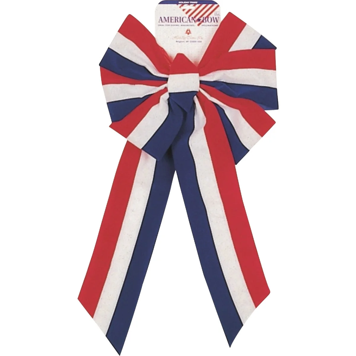 Sophisticated Holiday Trims 7-Loop Velvet Elegant Patriotic Bow Crafted