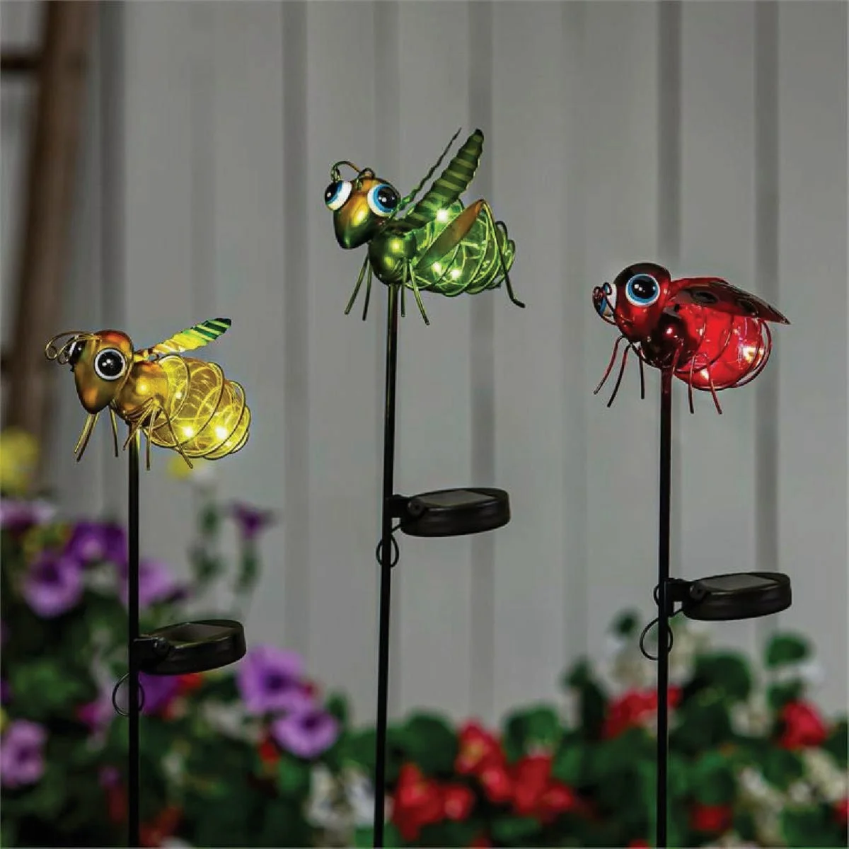 Trendy Evergreen 31 In. H. Solar Pollinator Garden Stake Elite