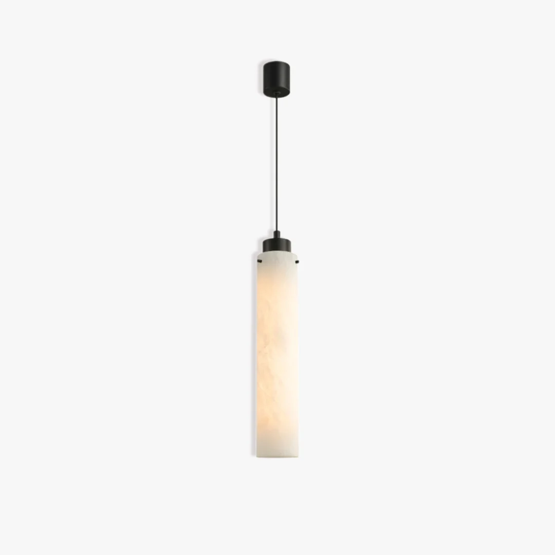 Powerful Minimalistische kroonluchter met marmeren zuil Consistent