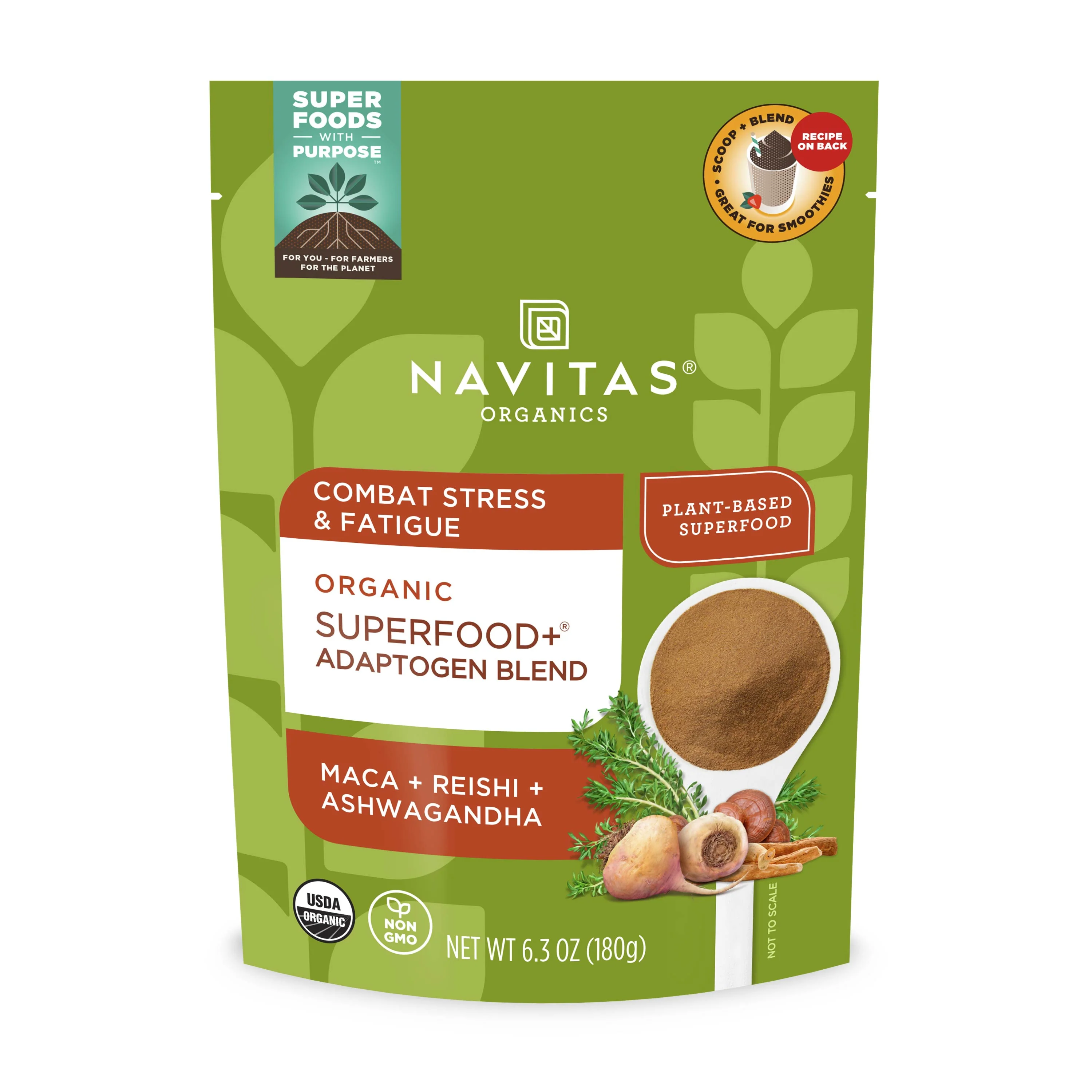 Solid Navitas Organics Organic Adaptogen Blend Recyclable