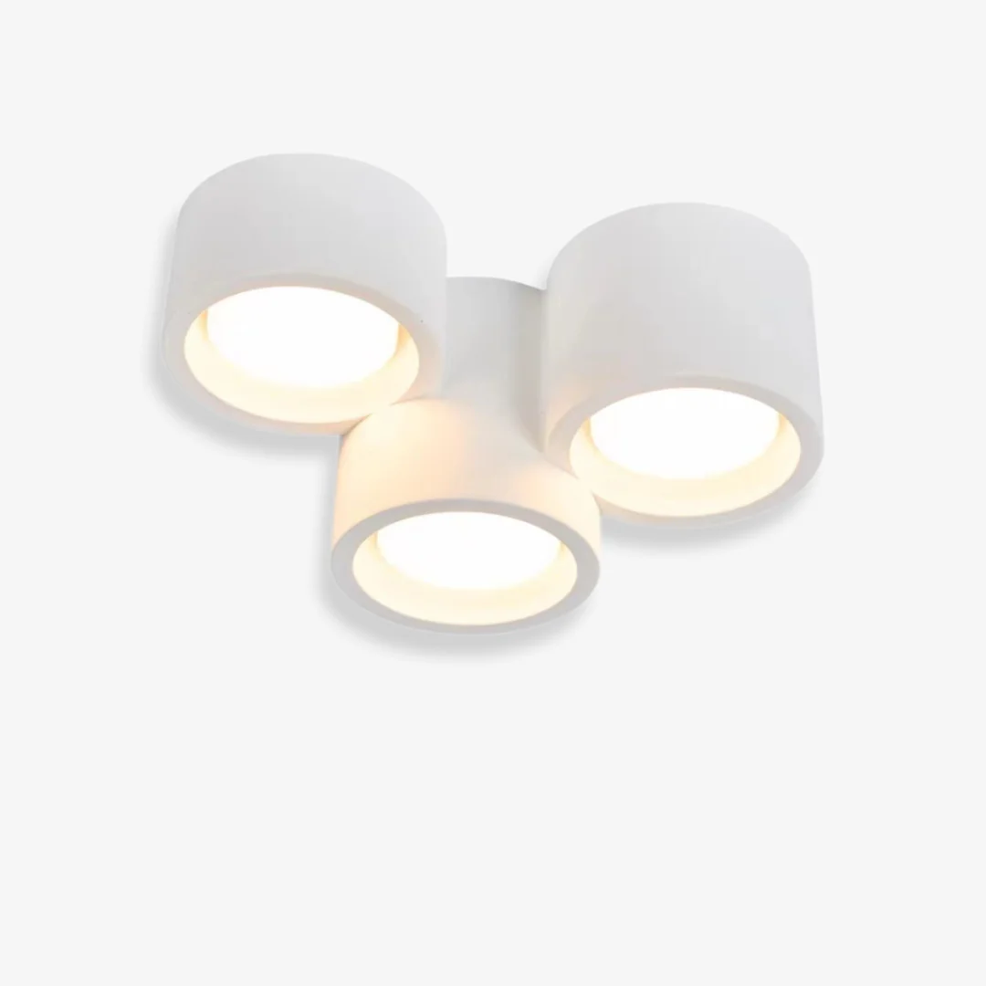 Authentic Cilindervormige roosterplafondlamp van gips Trusted