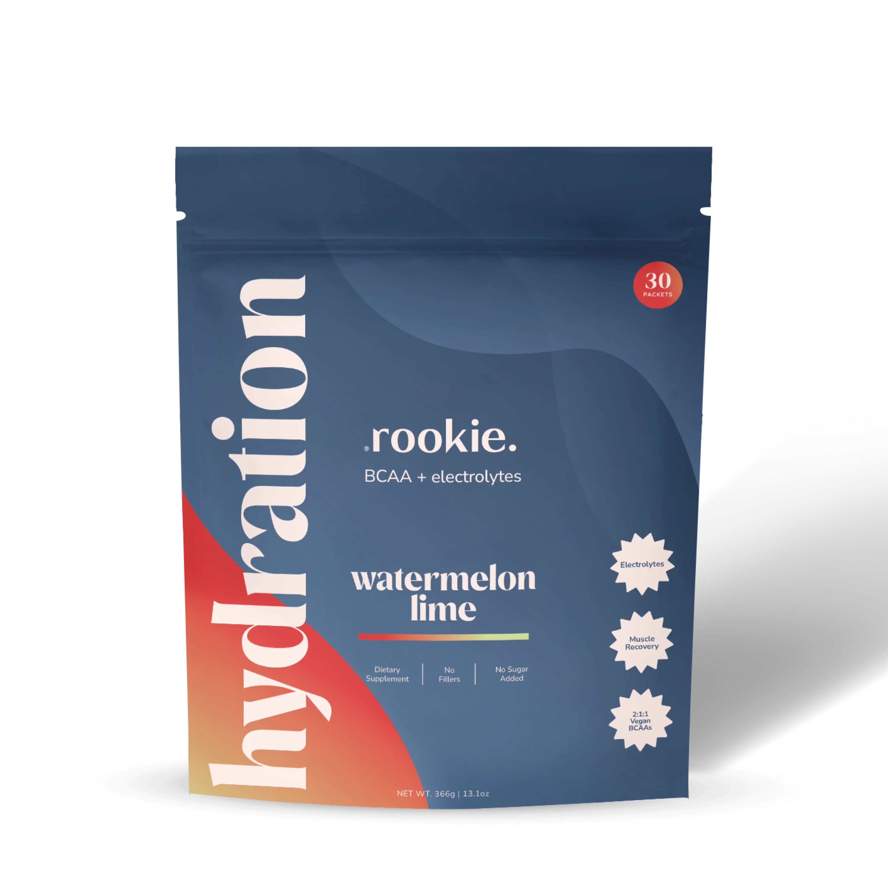 User-Friendly Rookie Wellness Hydration Support Electrolytes with BCAA Green