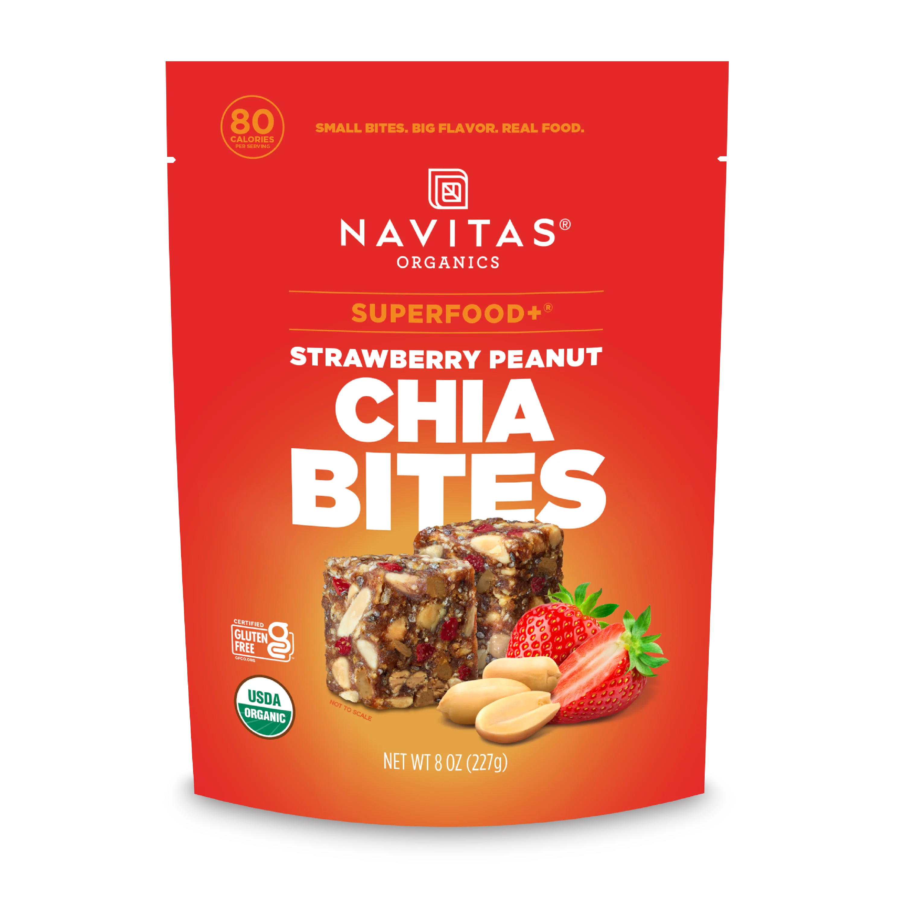 Practical Navitas Organics Superfood Strawberry Peanut Chia BITES Smart