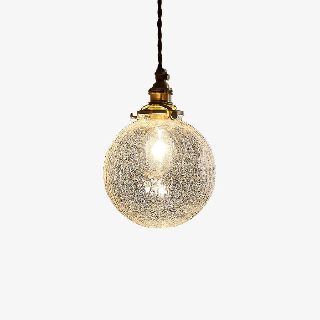 Clean Hanglamp van gebarsten glas Consistent