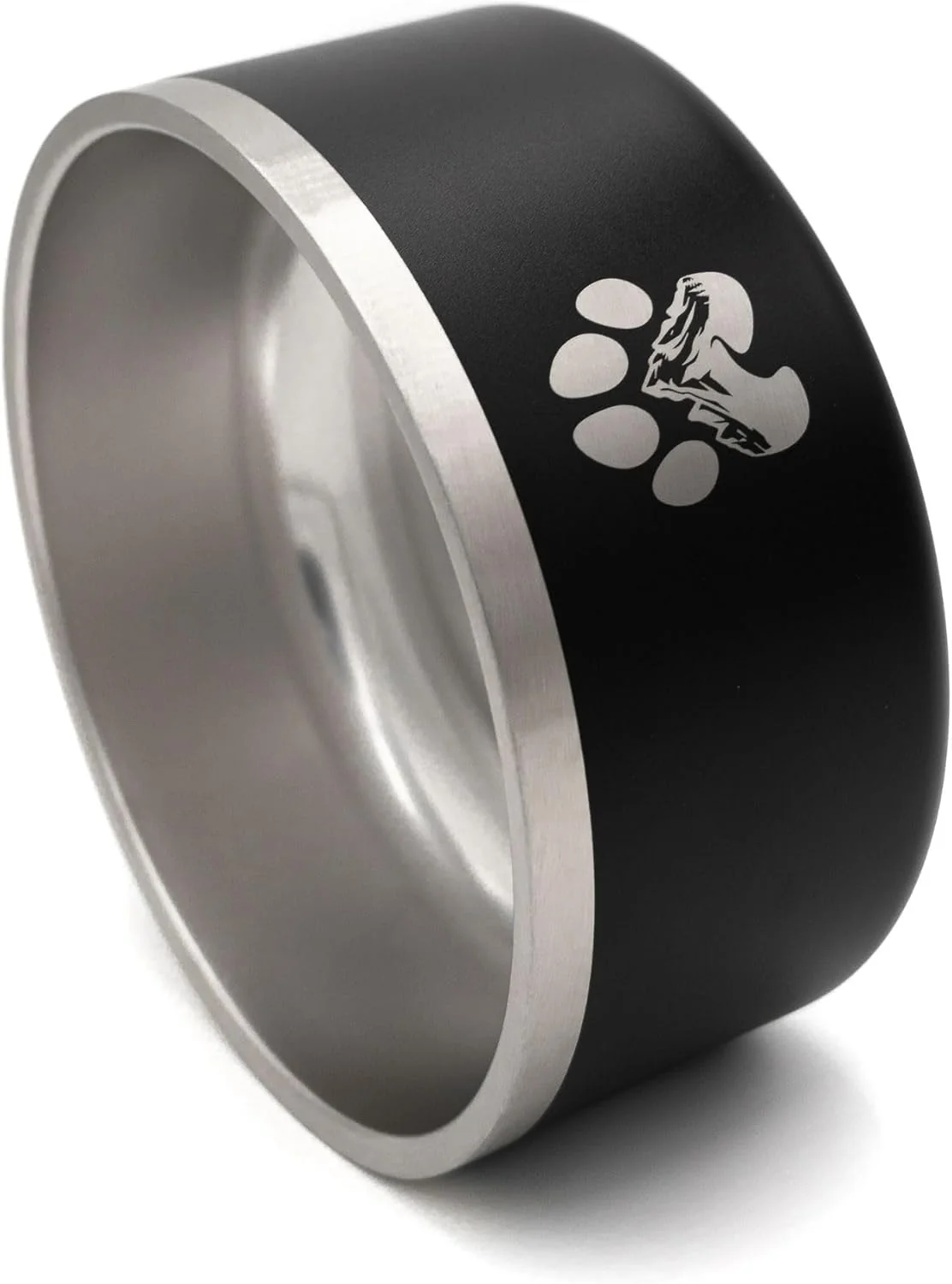 High-Performance Stainless Steel Dog Bowl for Small-Large Dogs Double Wall Insulated Non-Slip Base Heavy Duty Water and Food Bowls for Dogs Cats Pet Safe BPA Dishwasher Safe 32 Oz - Black