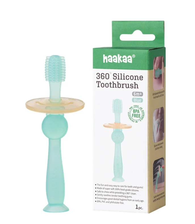 Optimized Haakaa 360 Silicone Baby Toothbrush Classic