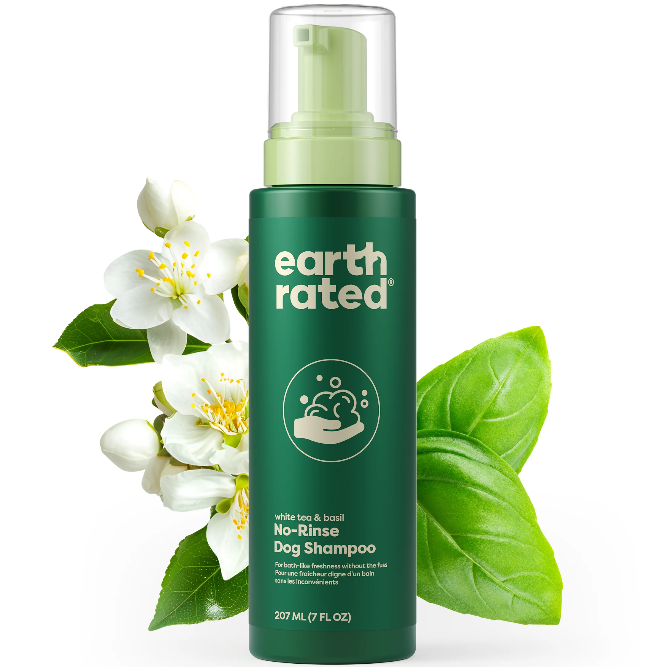 Recyclable Earth Rated No-Rinse Foaming Dog Shampoo Excellent