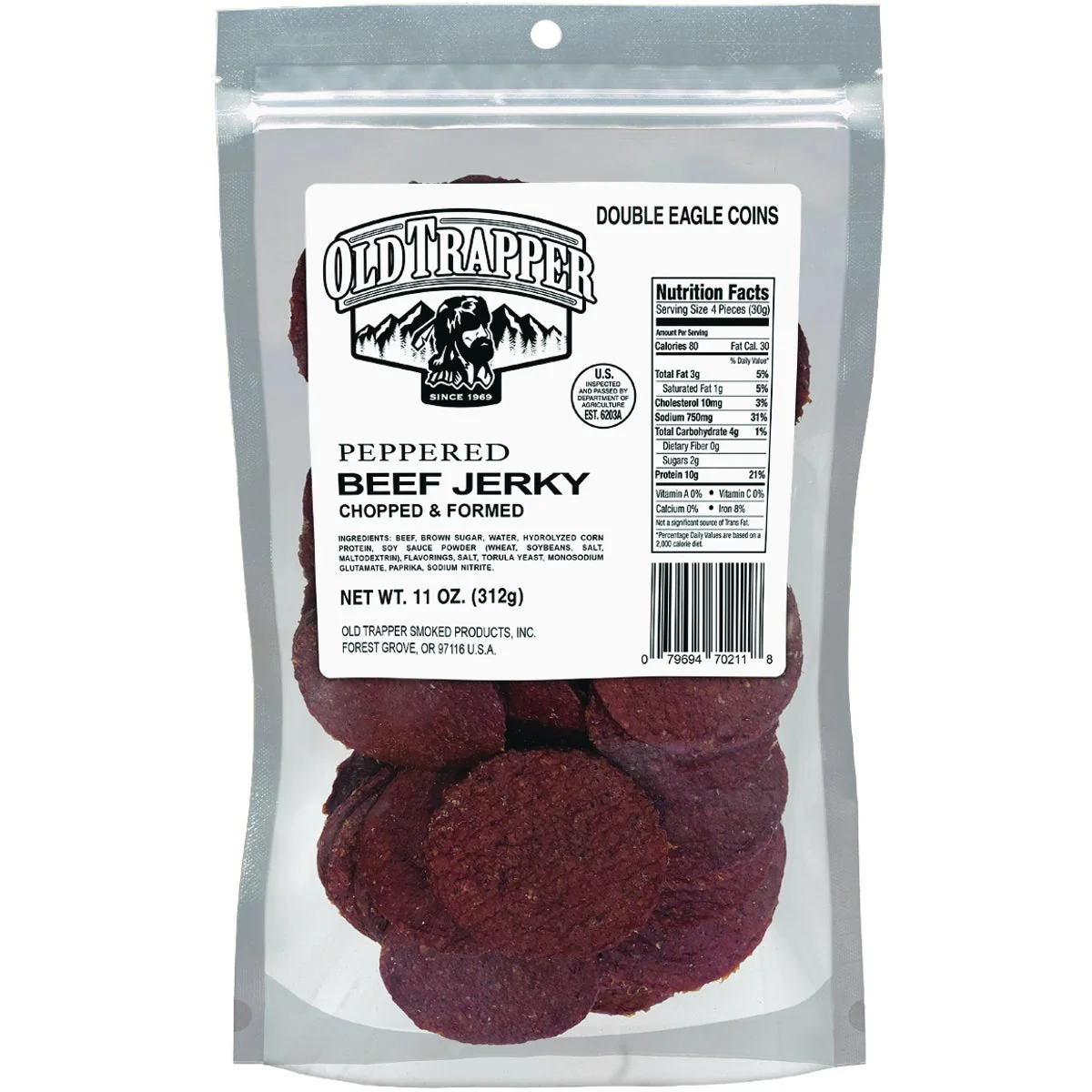 Trusted Old Trapper 11 Oz. Peppered Beef Jerky Premium Material