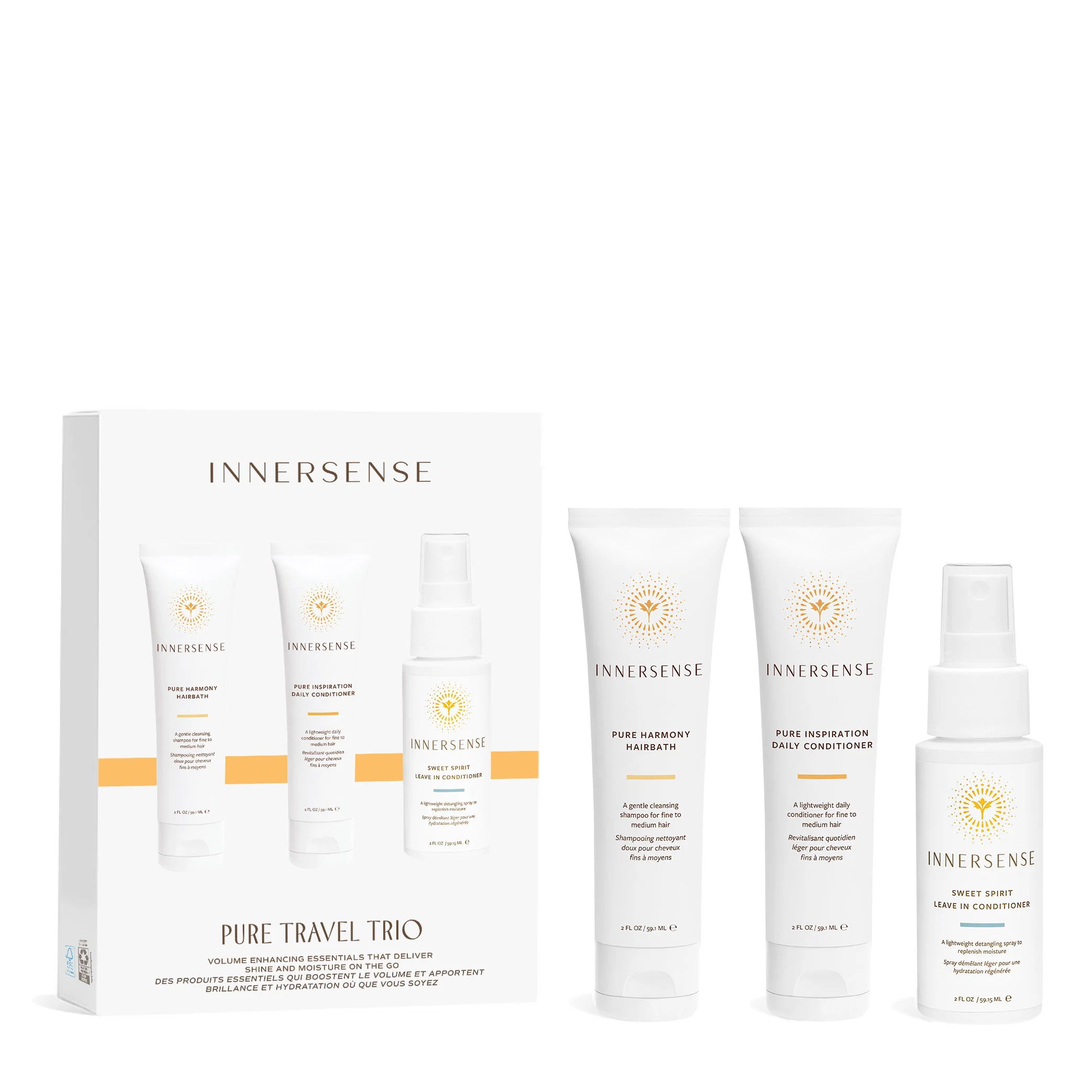 Fine Innersense Organic Beauty Pure Travel Trio Effective