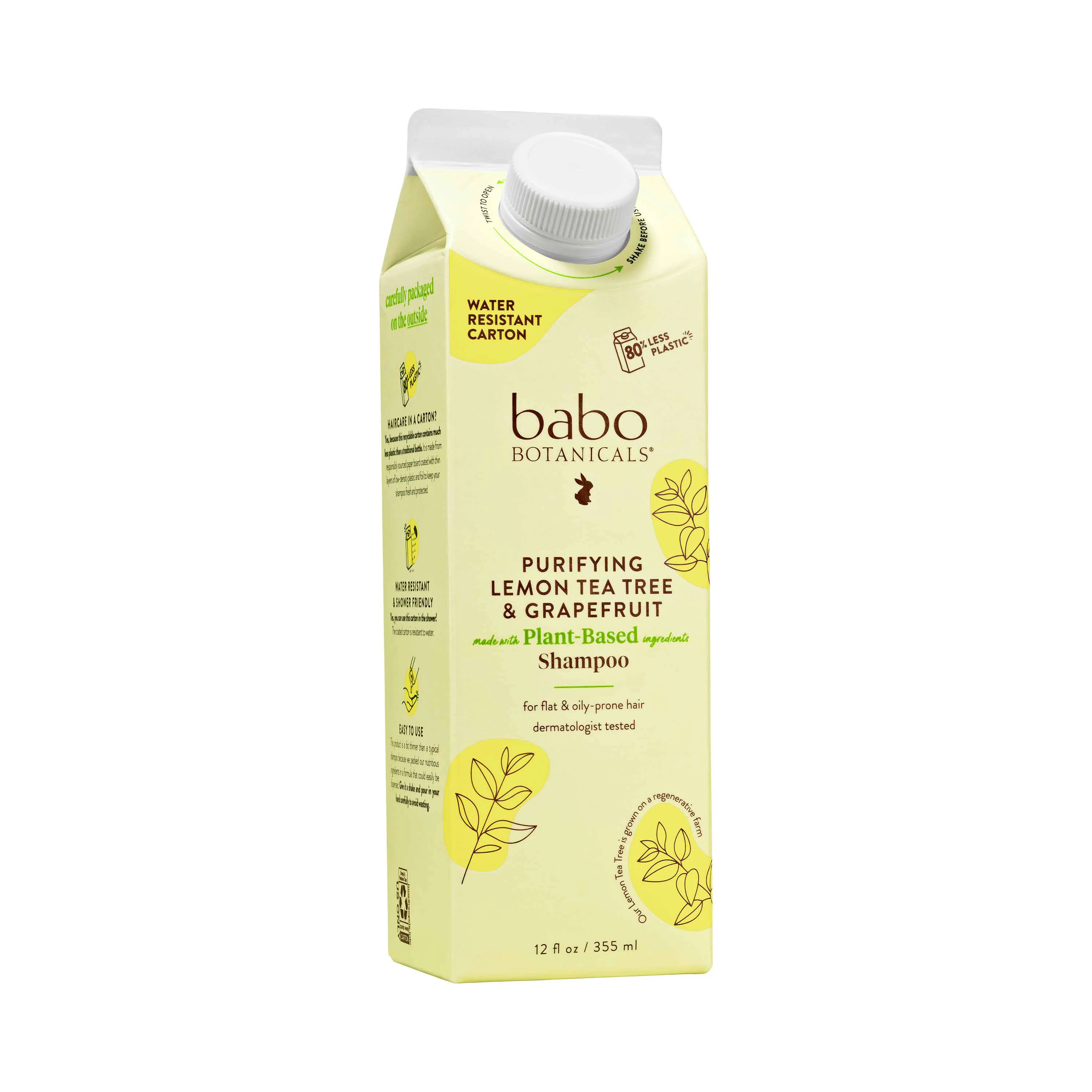 Verified Babo Botanicals Purifying Shampoo for Flat Oily hair Powerful