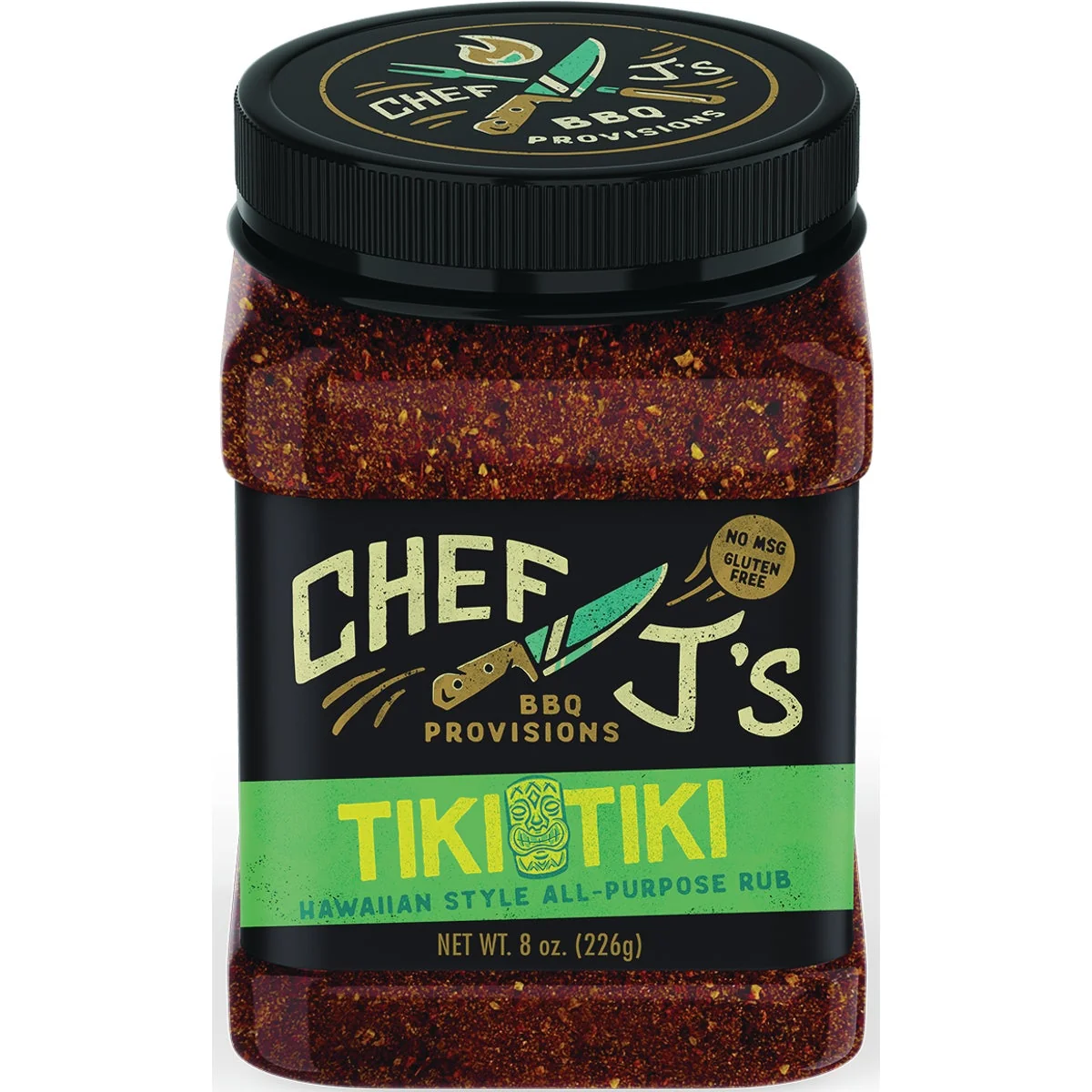 Natural Chef J's Tiki Tiki 8 Oz. Hawaiian Style All-Purpose Rub Classic